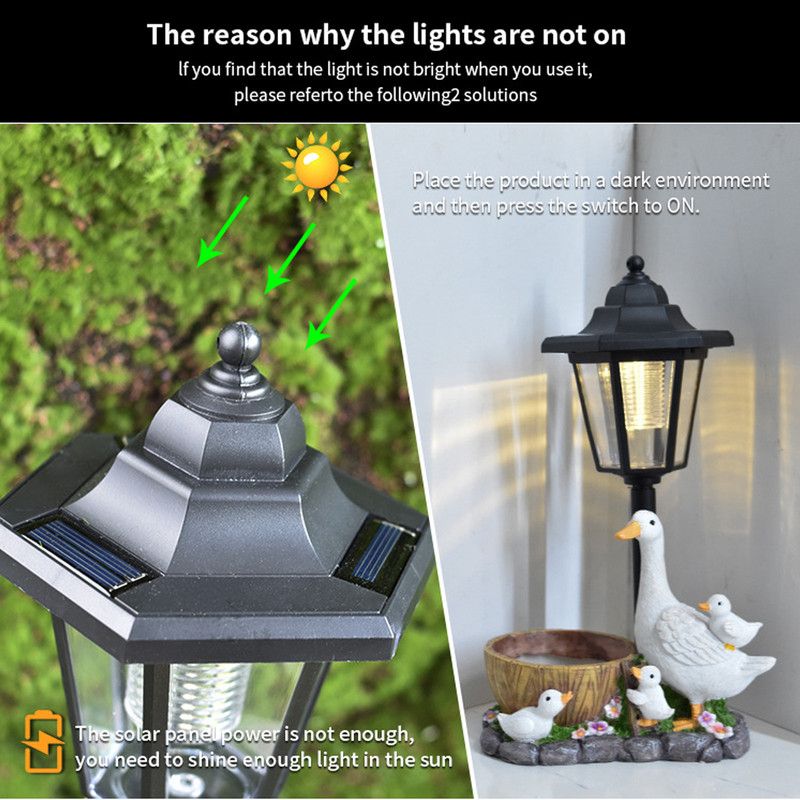 Creative Cute Duck Resin Flower Pot Solar Outdoor Light