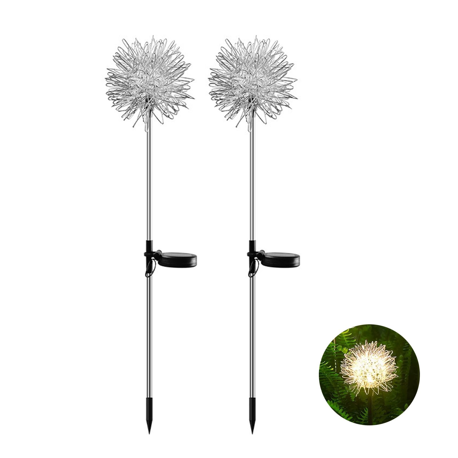 Solar Garden Light Outdoor Dandelion Garden Balcony Decoration Layout Inserted Lawn Lights Solar Garden Light Outdoor Dandelion Garden Balcony Decoration Layout Inserted Lawn Lights