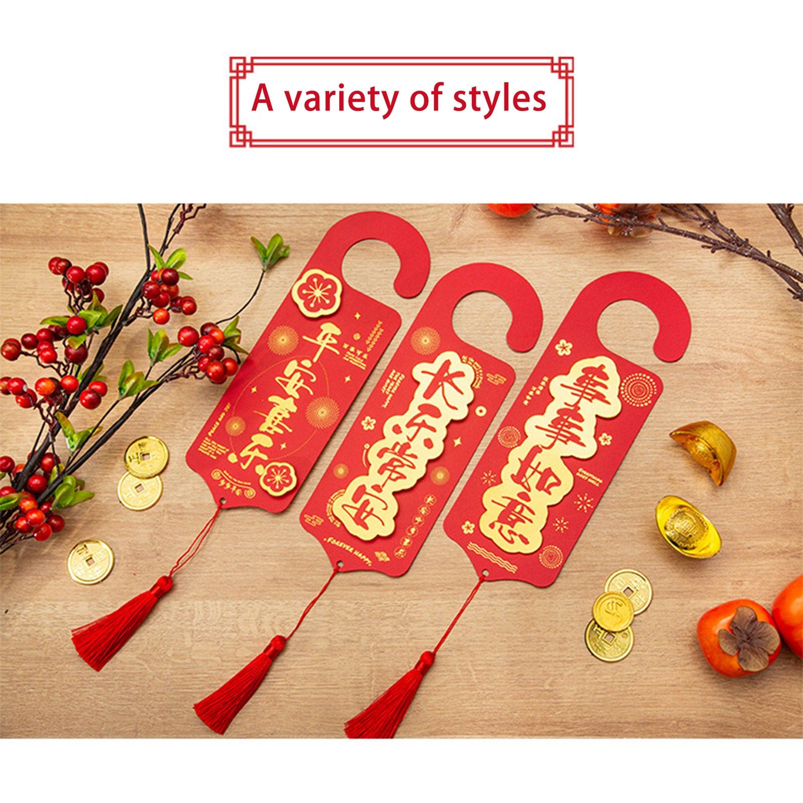 Stereo Door Tag Hanging Card Spring Festival Hanging Door Tag Decor