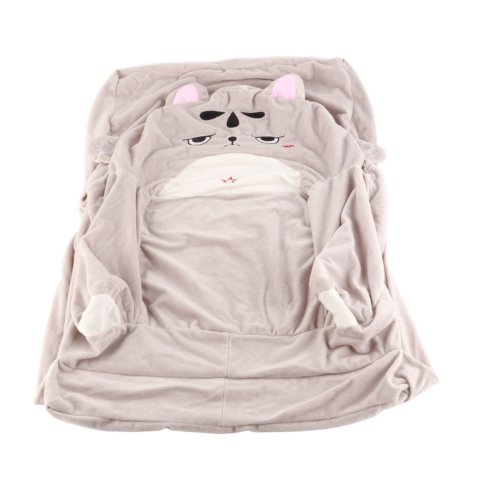 2 in 1 Foldable Children%27s Sofa Cushion Plush Sofa Cute Sofa Chair for Children