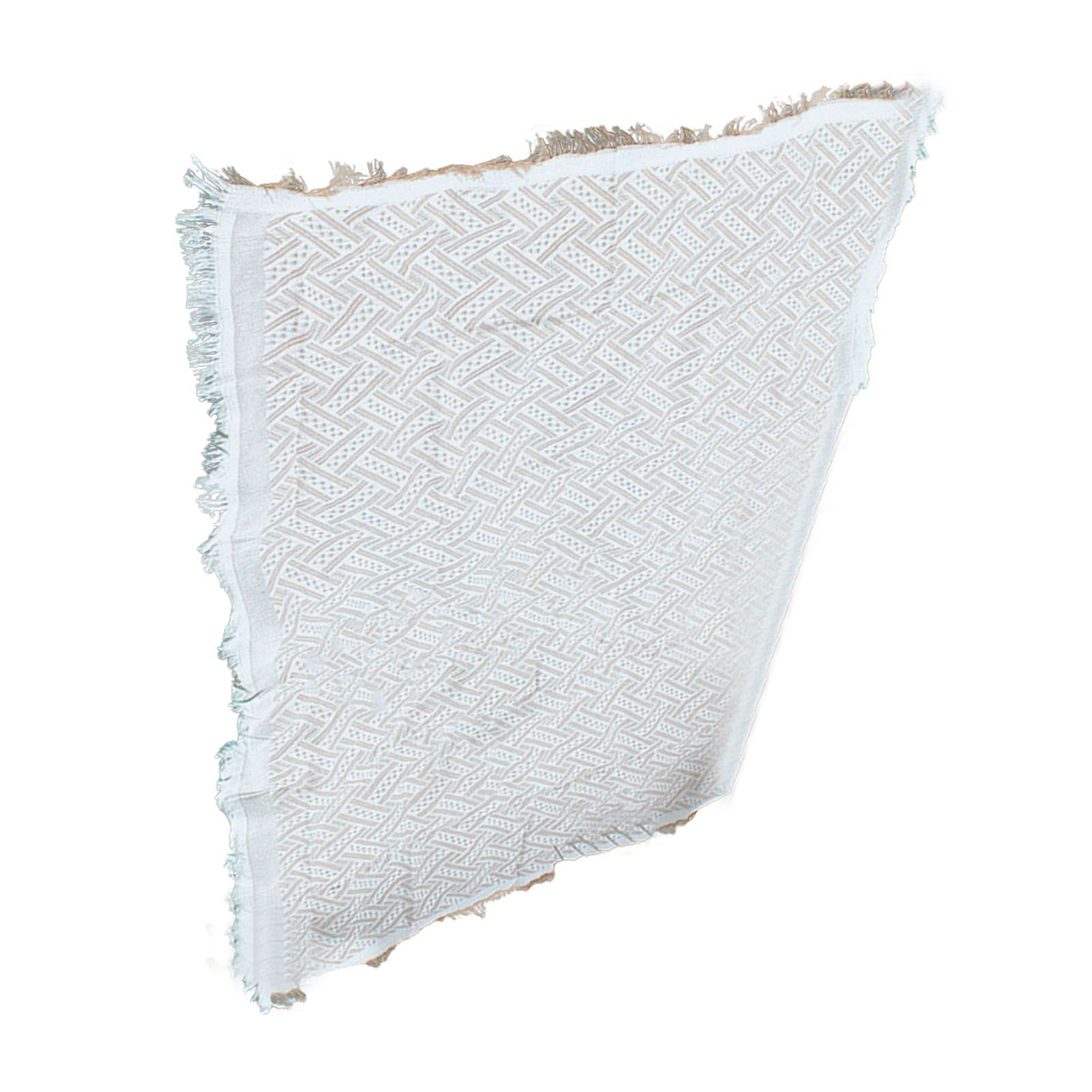 Outdoor Picnic Blanket with Fringe Cotton Soft Comfortable Simple Style for Camping Beach 180x130