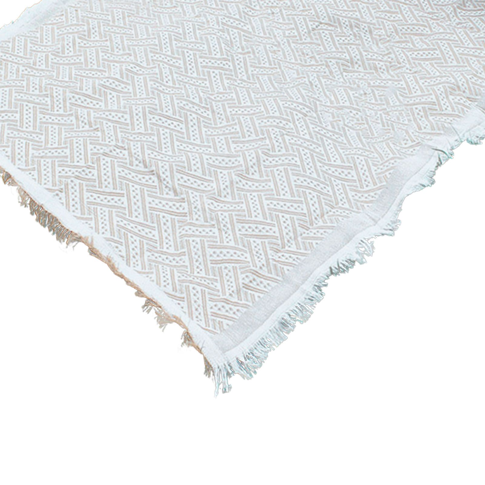 Outdoor Picnic Blanket with Fringe Cotton Soft Comfortable Simple Style for Camping Beach 180x130