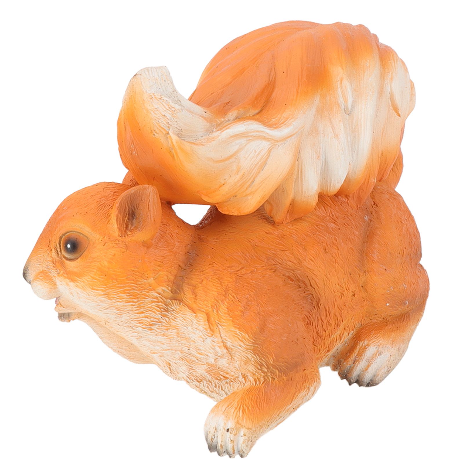 Resin Squirrel Figurine Statue Garden Landscape Decoration Animals Ornaments for Scenic Spots Courtyards Climbing Trees Red Brown Squirrel