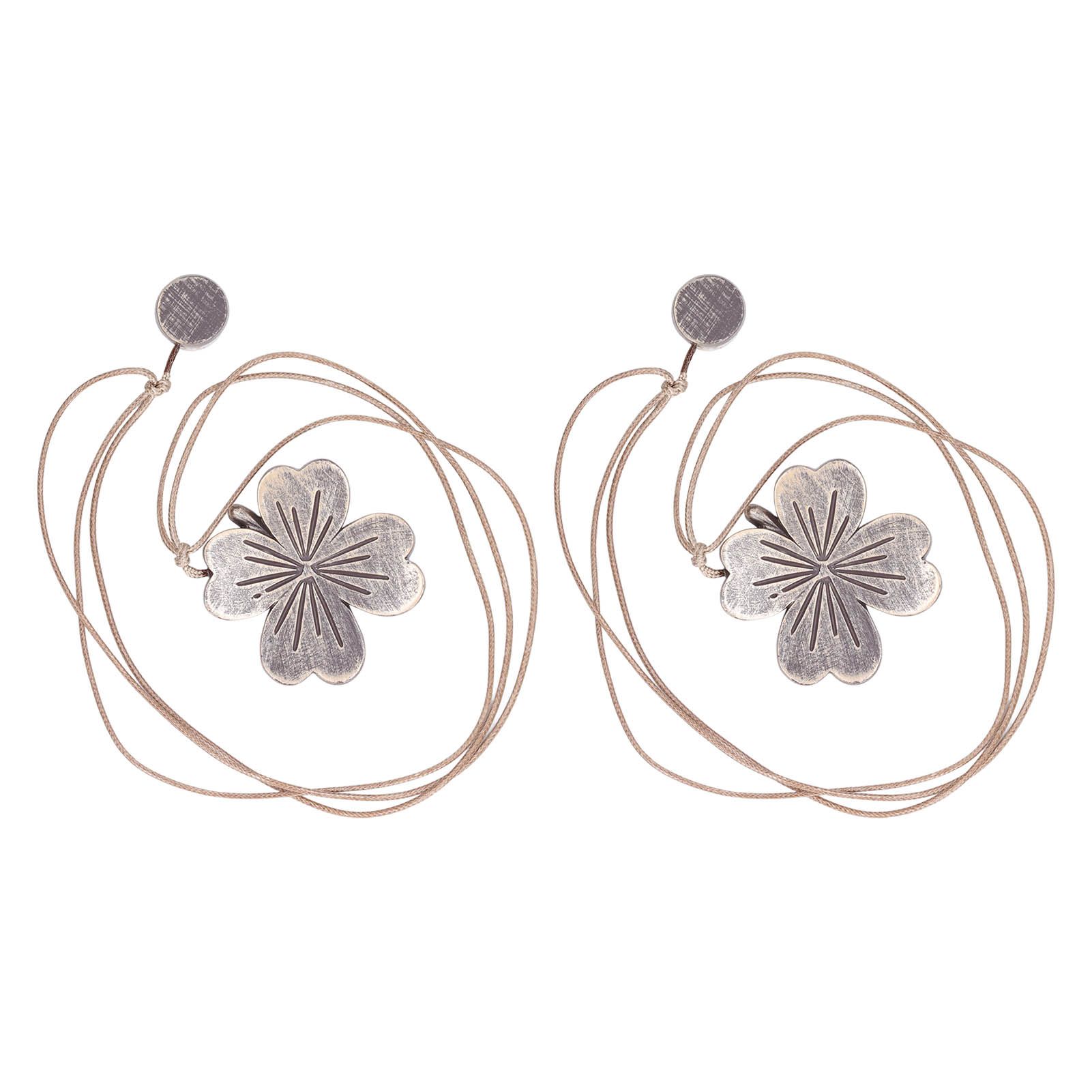 2 PCS Curtain Tiebacks Simple Resin Carving Binding Rope Curtain Strap Buckle Accessories