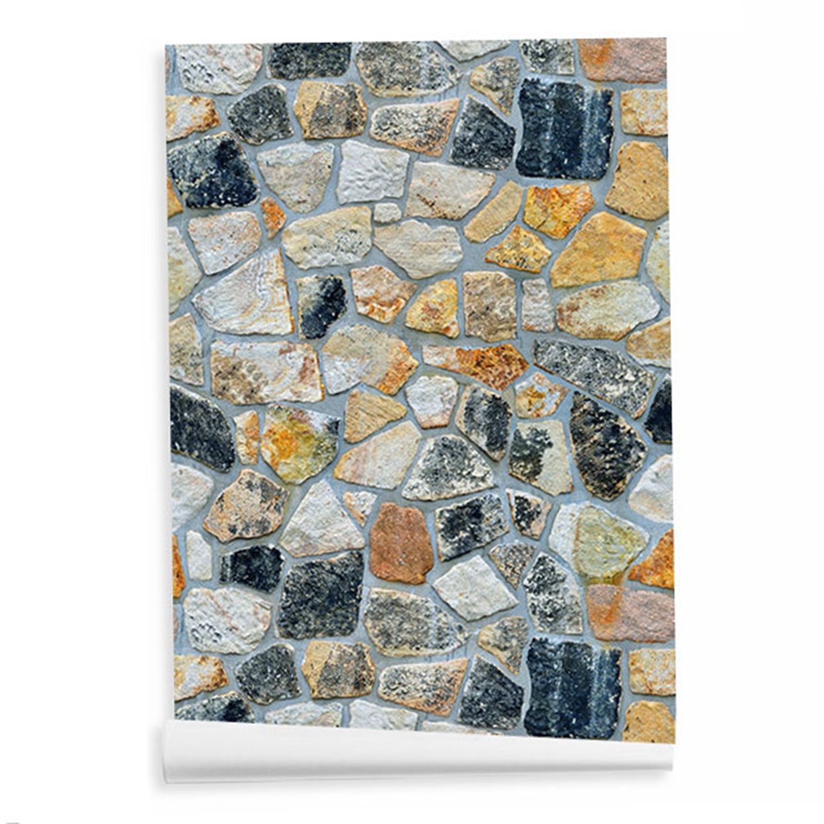45cmx10m Simulated Stone Wallpaper Home Brick Grain Wall Sticker Colorful Rock Pattern 45cmx10m Simulated Stone Wallpaper Home Brick Grain Wall Sticker Colorful Rock Pattern