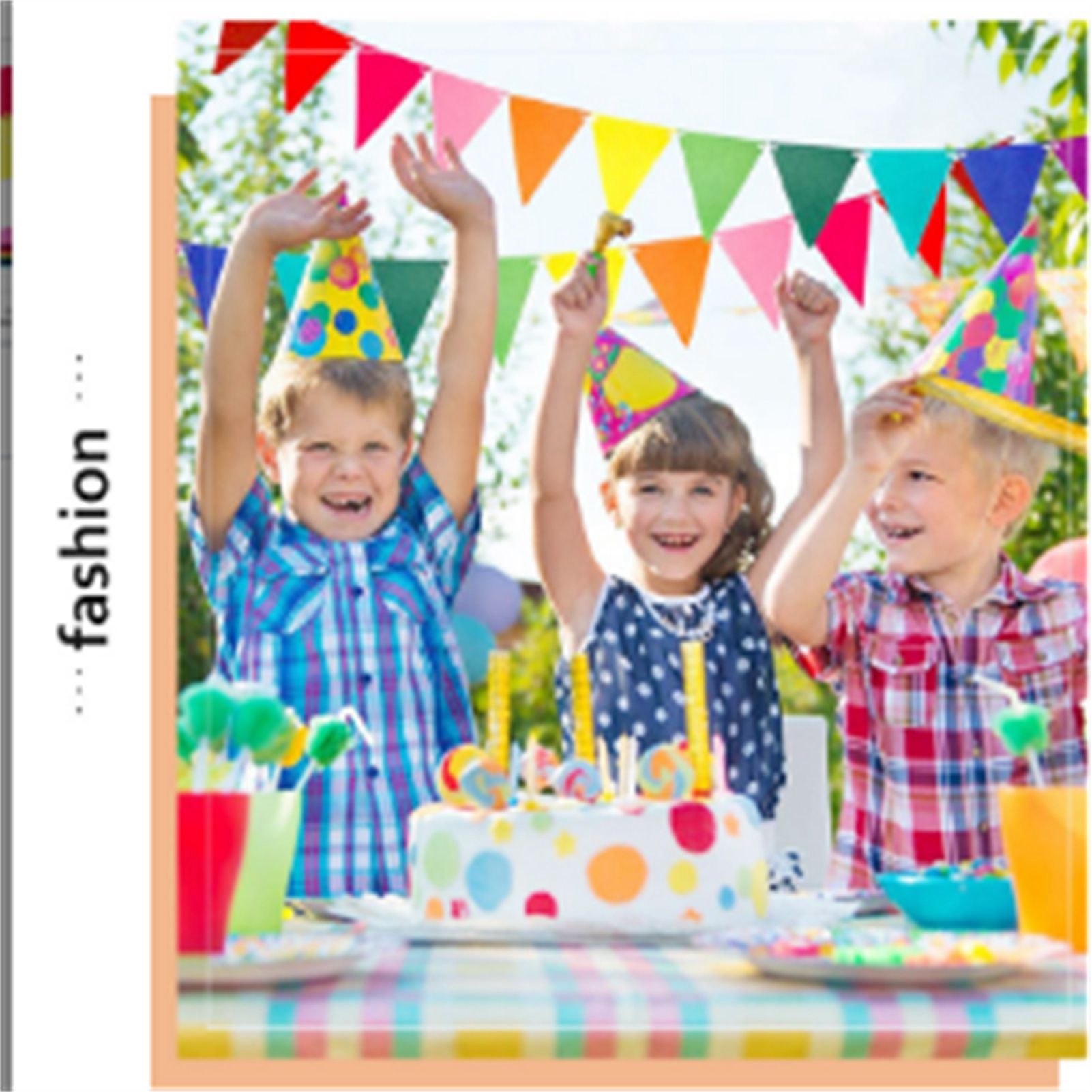 5pcs Party Banner Triquetrous Shape Felt Fabric 18x15x6cm Decorative Flag Pennants for Party Decoration Colored Flag