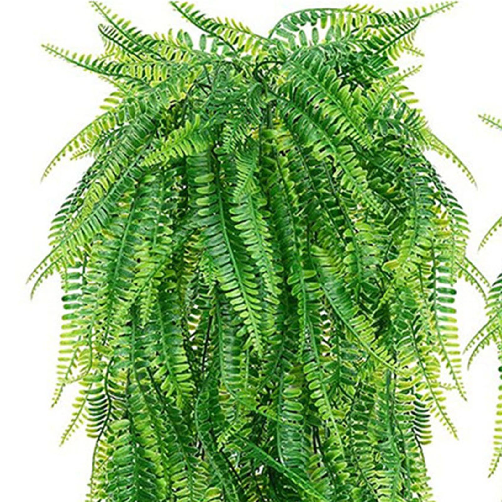 2Pcs Green Leaves Decor Natural Shape Color Lifelike Artificial Green Leaves for Home Courtyard