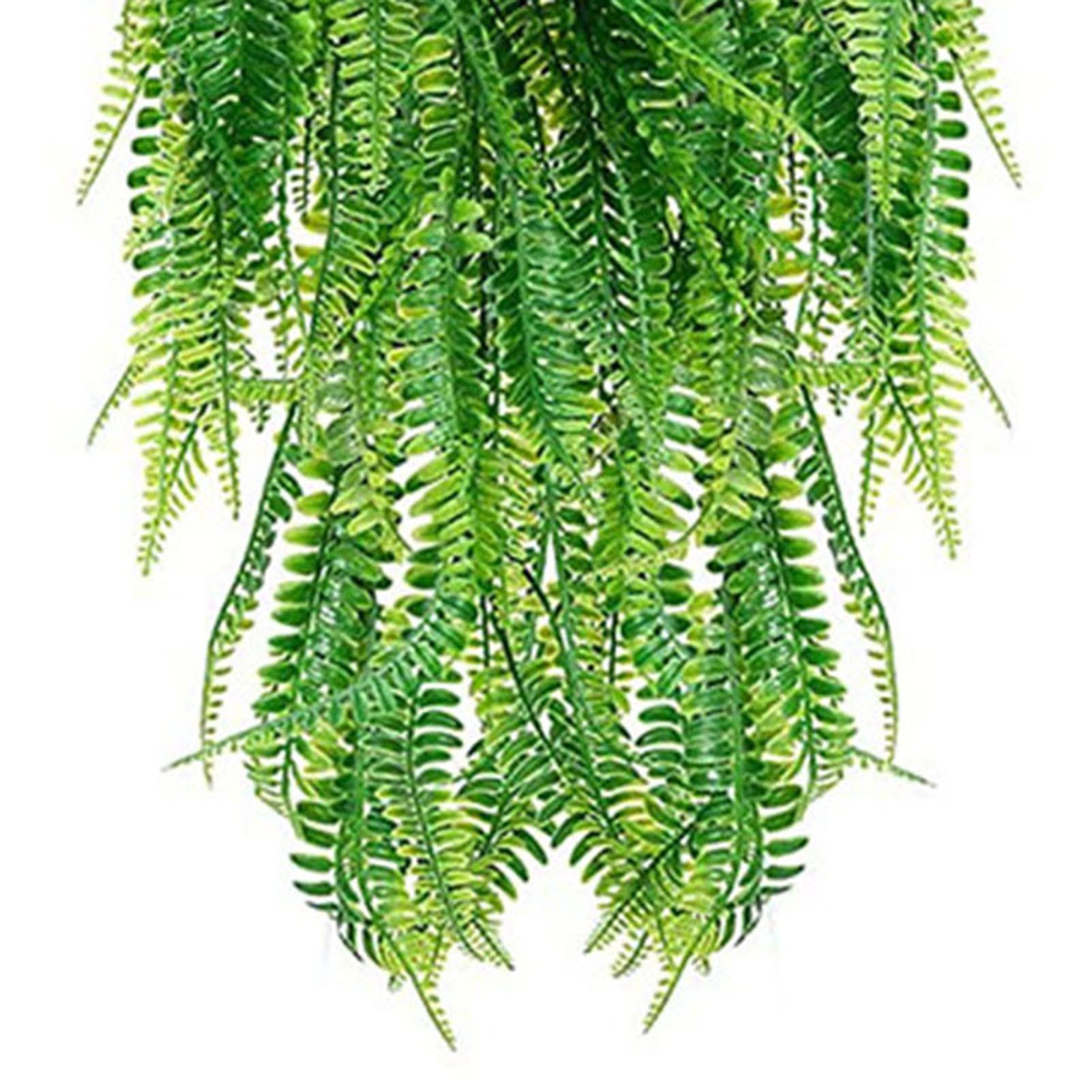 2Pcs Green Leaves Decor Natural Shape Color Lifelike Artificial Green Leaves for Home Courtyard