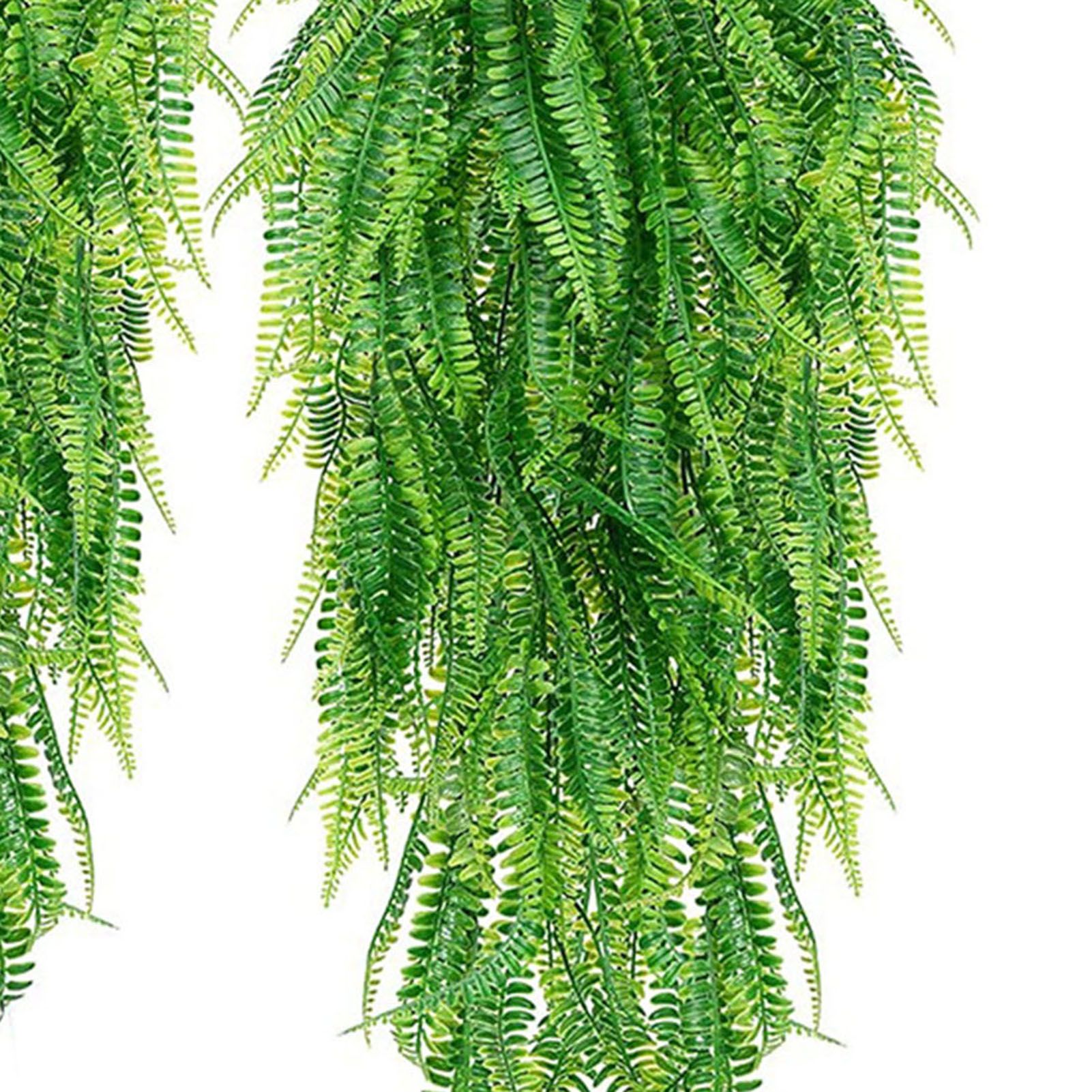 2Pcs Green Leaves Decor Natural Shape Color Lifelike Artificial Green Leaves for Home Courtyard