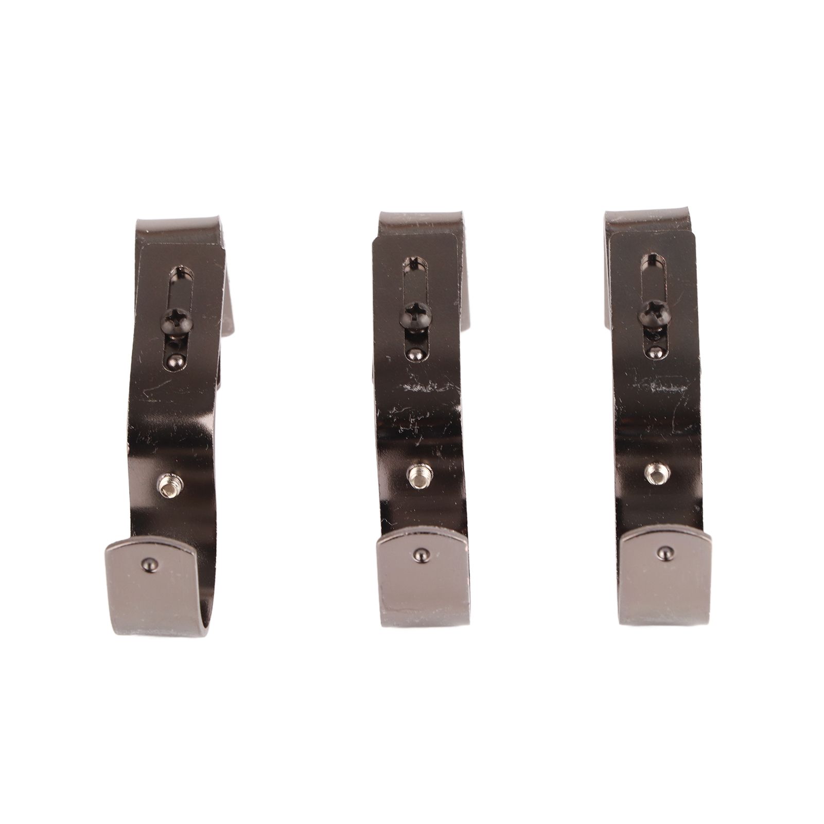 3Pcs Curtain Rod Hook Holder Iron Bracket Universal Design Home Decoration for Bedroom