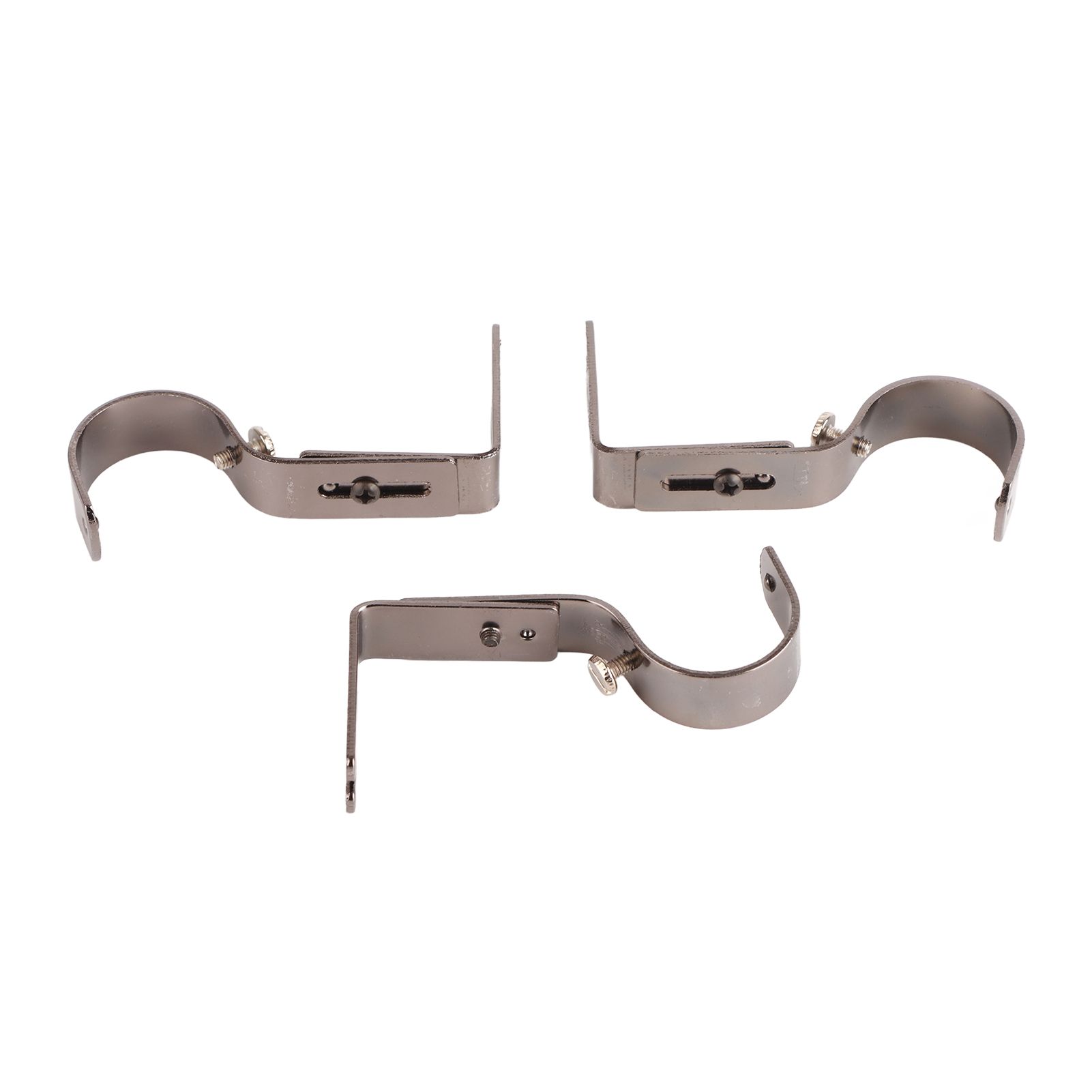 3Pcs Curtain Rod Hook Holder Iron Bracket Universal Design Home Decoration for Bedroom