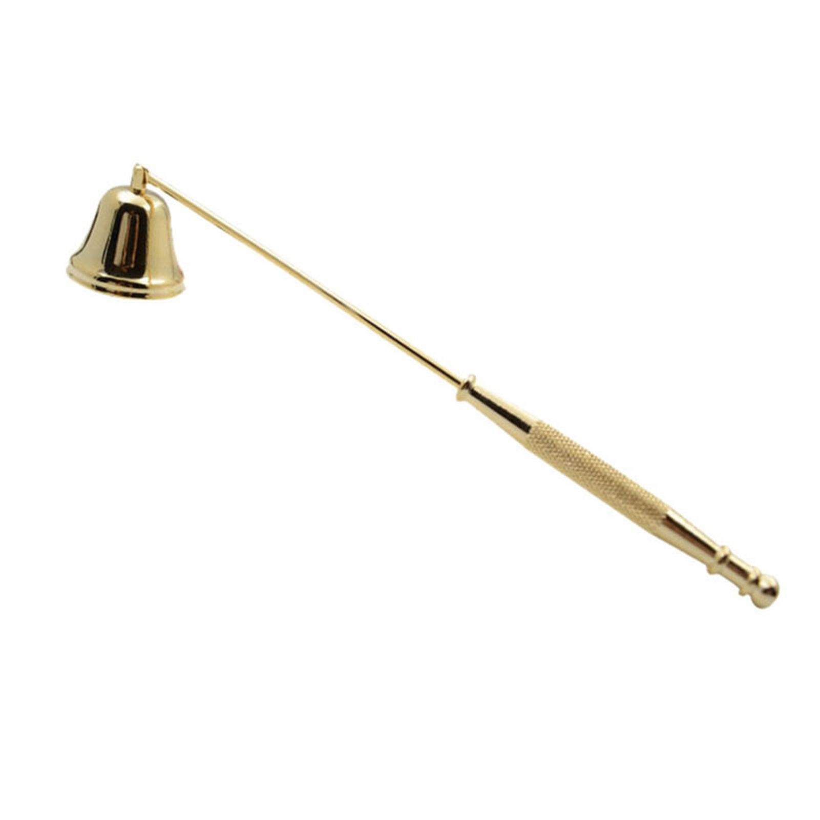 Candle Snuffer Bell Shaped Iron Electroplating Candle Extinguisher for Home Candle Tool Gold Candle Snuffer Bell Shaped Iron Electroplating Candle Extinguisher for Home Candle Tool Gold