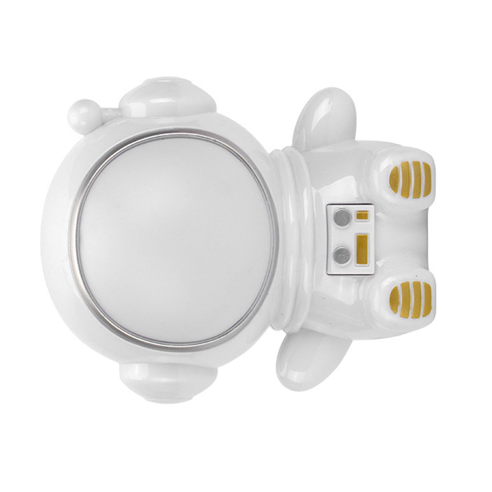 Night Light 3 Modes LED Colorful Cute Astronaut Appearance USB Port Bedside Night Lamp for Bedroom Dormitory White
