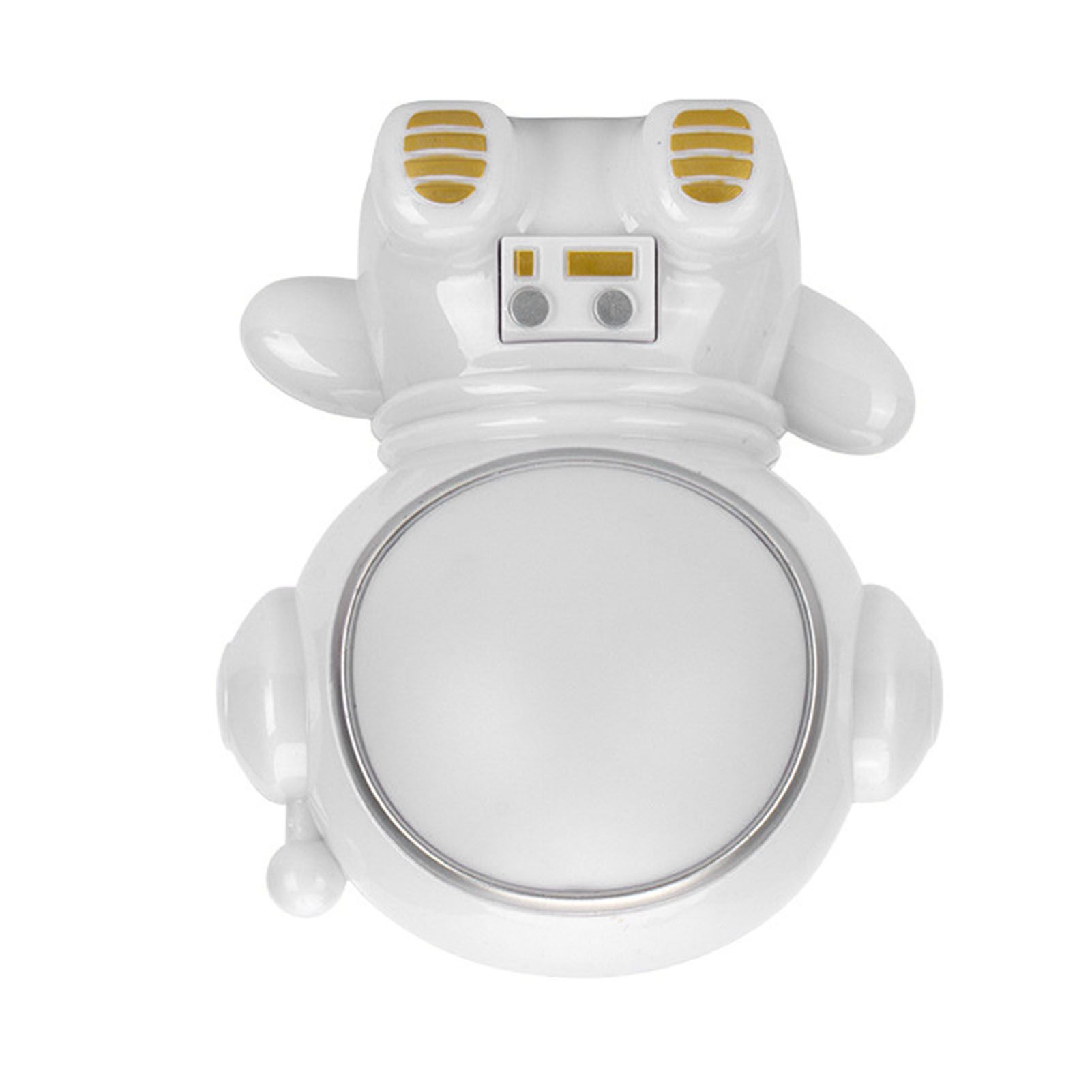 Night Light 3 Modes LED Colorful Cute Astronaut Appearance USB Port Bedside Night Lamp for Bedroom Dormitory White