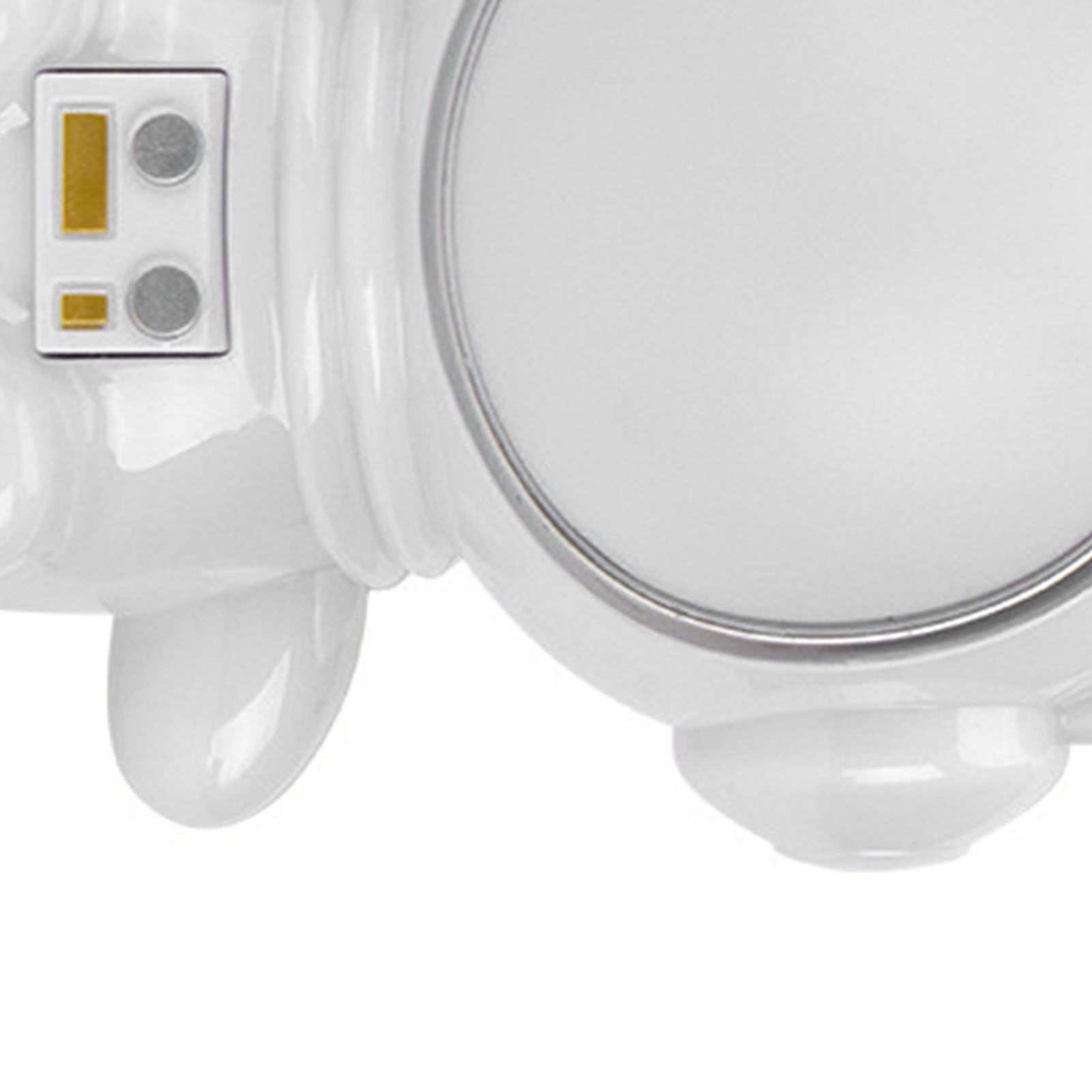 Night Light 3 Modes LED Colorful Cute Astronaut Appearance USB Port Bedside Night Lamp for Bedroom Dormitory White