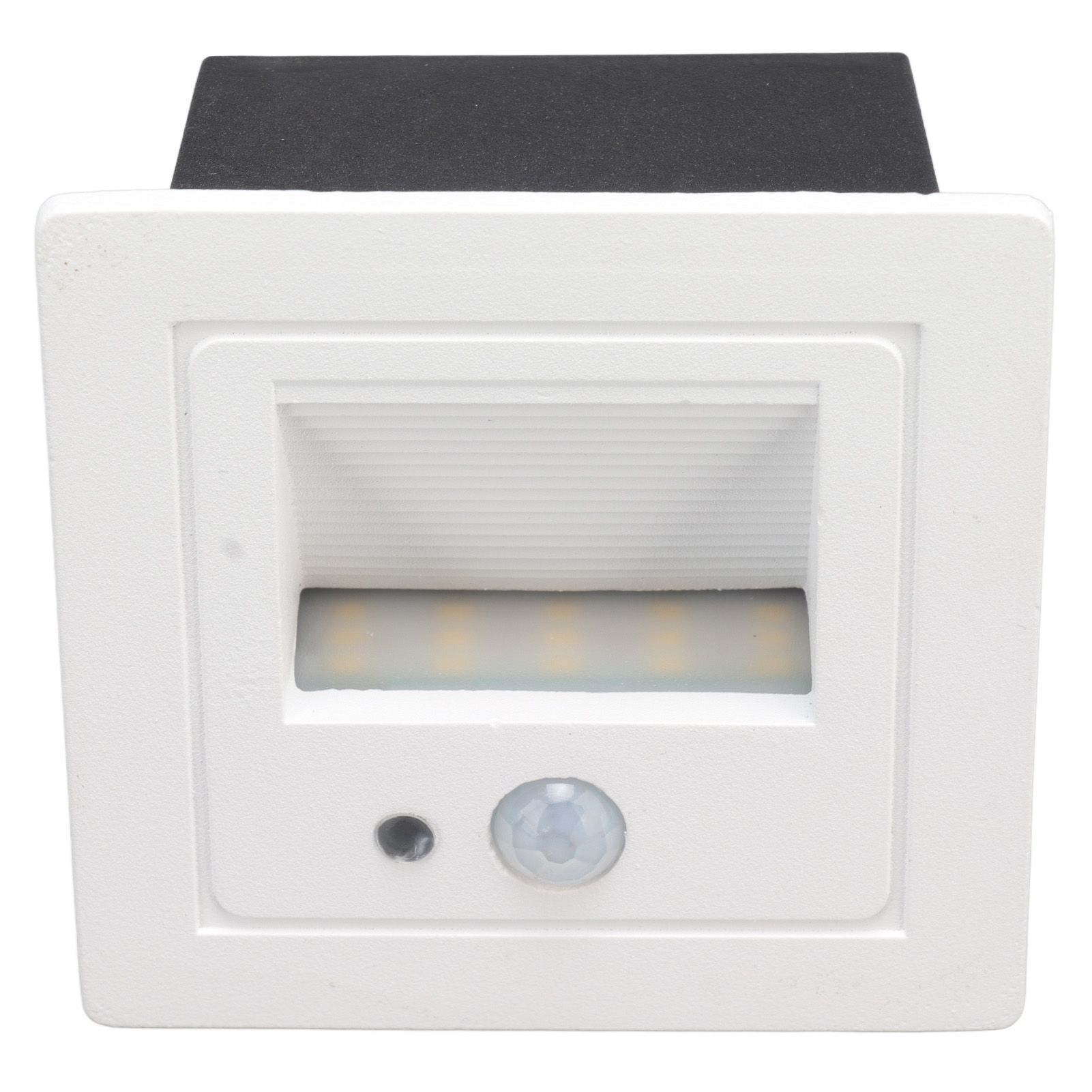LED Corner Wall Lamp Recessed Warm White Iron Baking Varnish Body Induction Step Light for Stairway 85‑260V