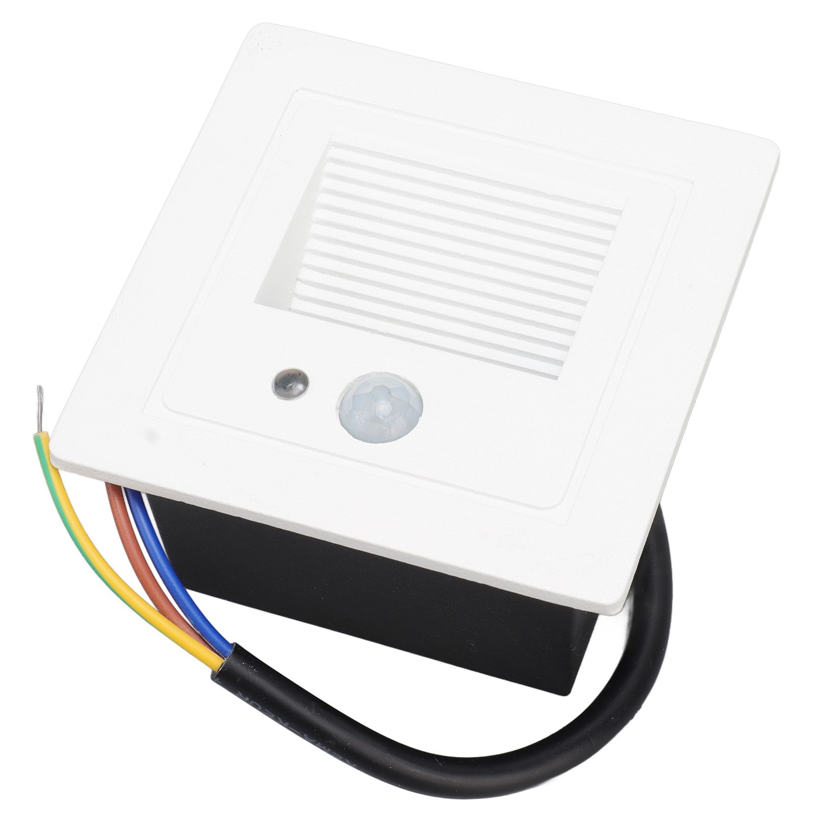 LED Corner Wall Lamp Recessed Warm White Iron Baking Varnish Body Induction Step Light for Stairway 85‑260V