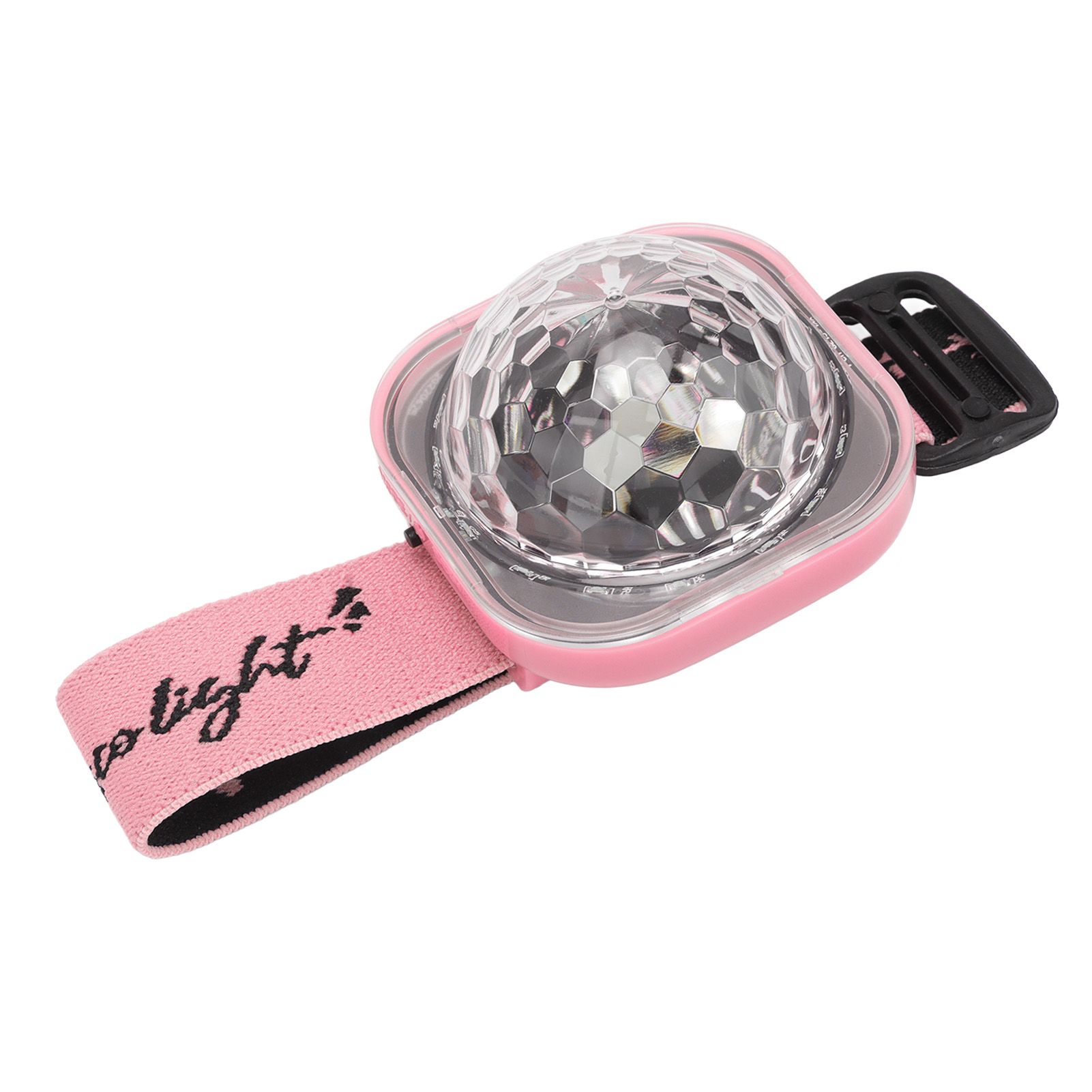 Colorful Wrist Ambient Light Ball Stage Bracelet Lamp RGB Wrist Light for Car KTV Wedding Pink Shell