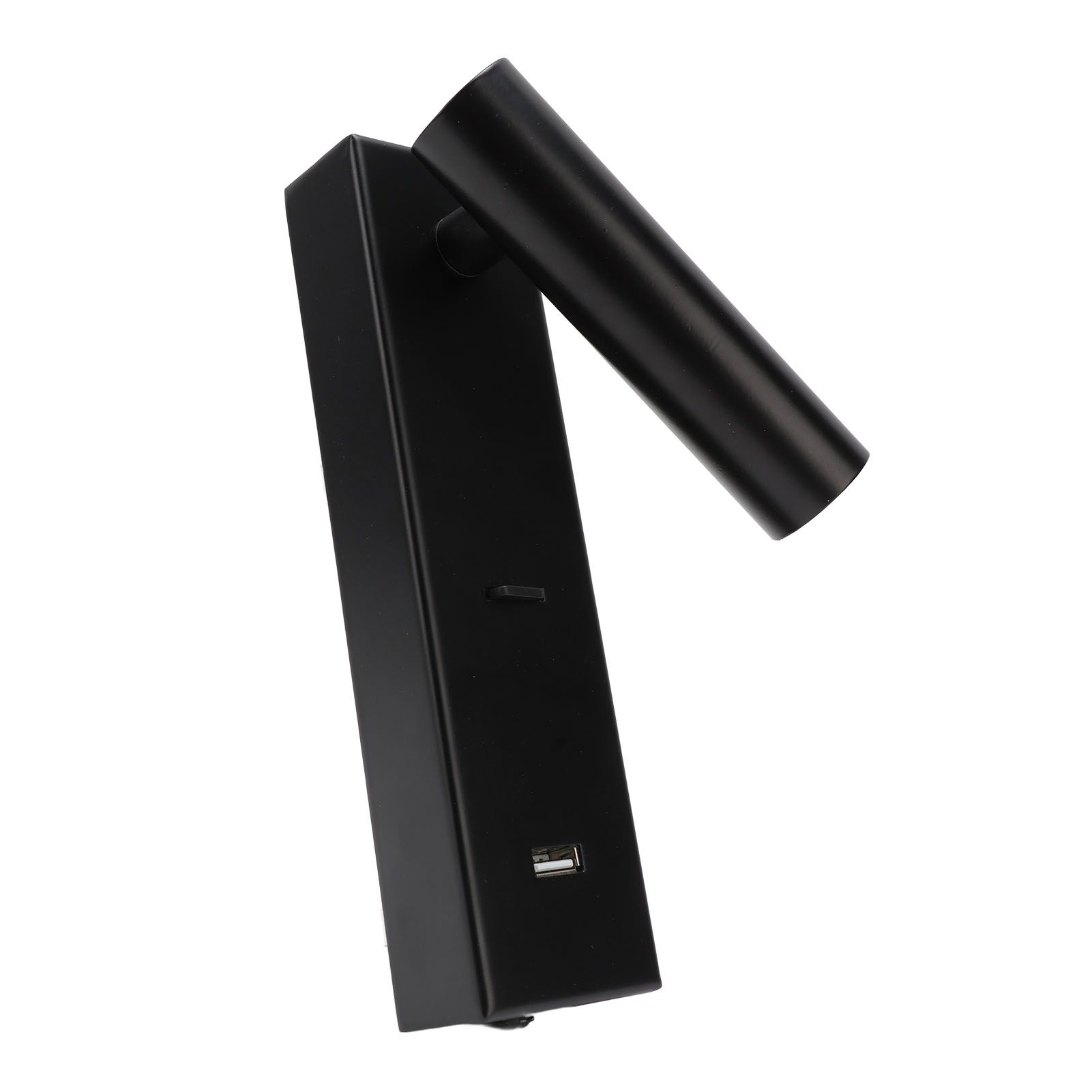 LED Wall Reading Light Simple Stylish Wall Mounted Light with Switch USB Port for Indoor Bedroom 100‑240V