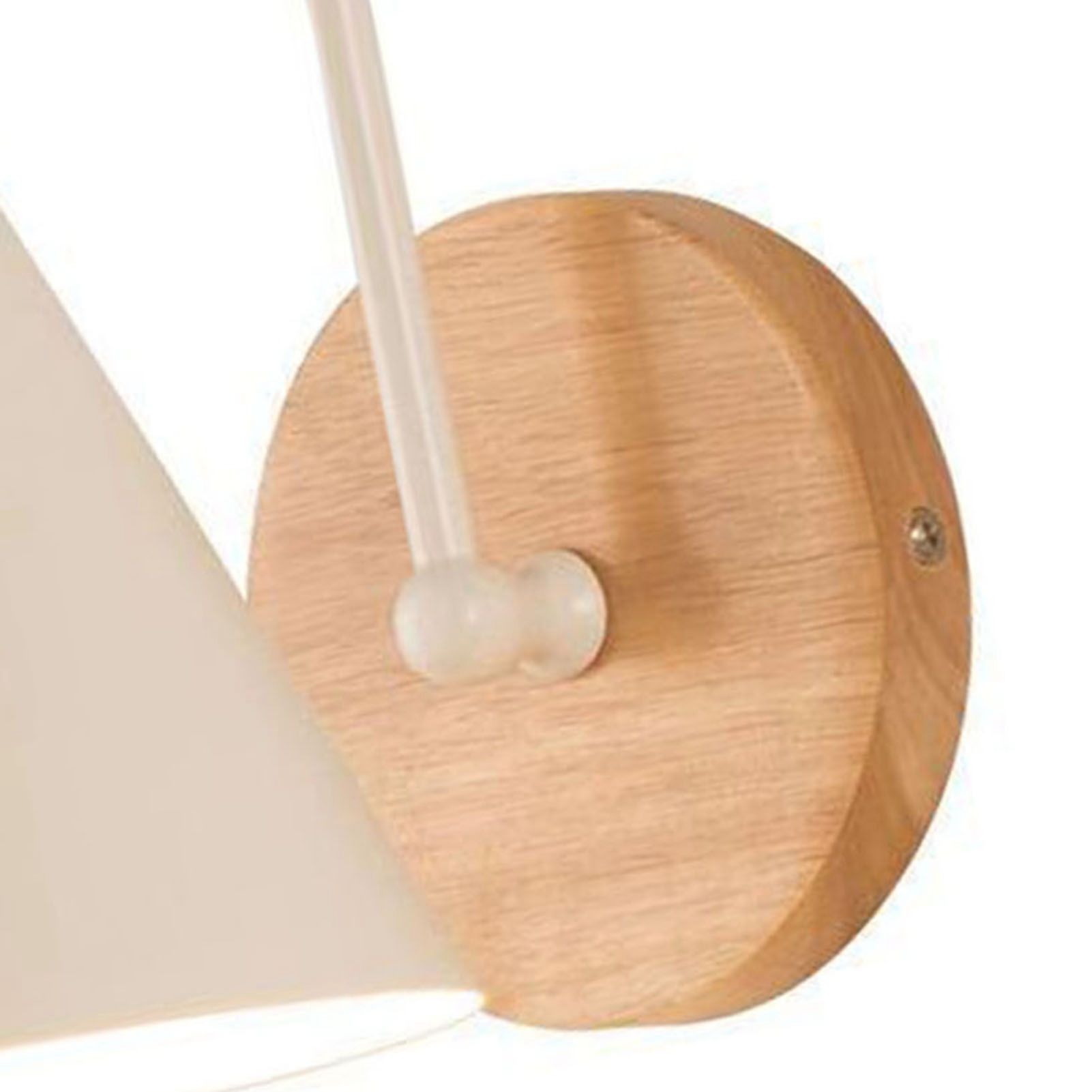 Corridor Wall Lamp Iron Lampshade Wall Mounted Curved Light for Bedroom Living Room Study Without Lamp Bulb White