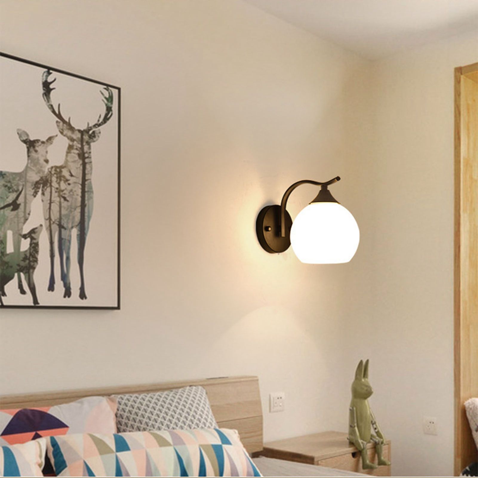Wall Lamp Exquisite American Style Rust Resistance Wall Light for Living Room Bedroom Corridor Without Bulb Type 3