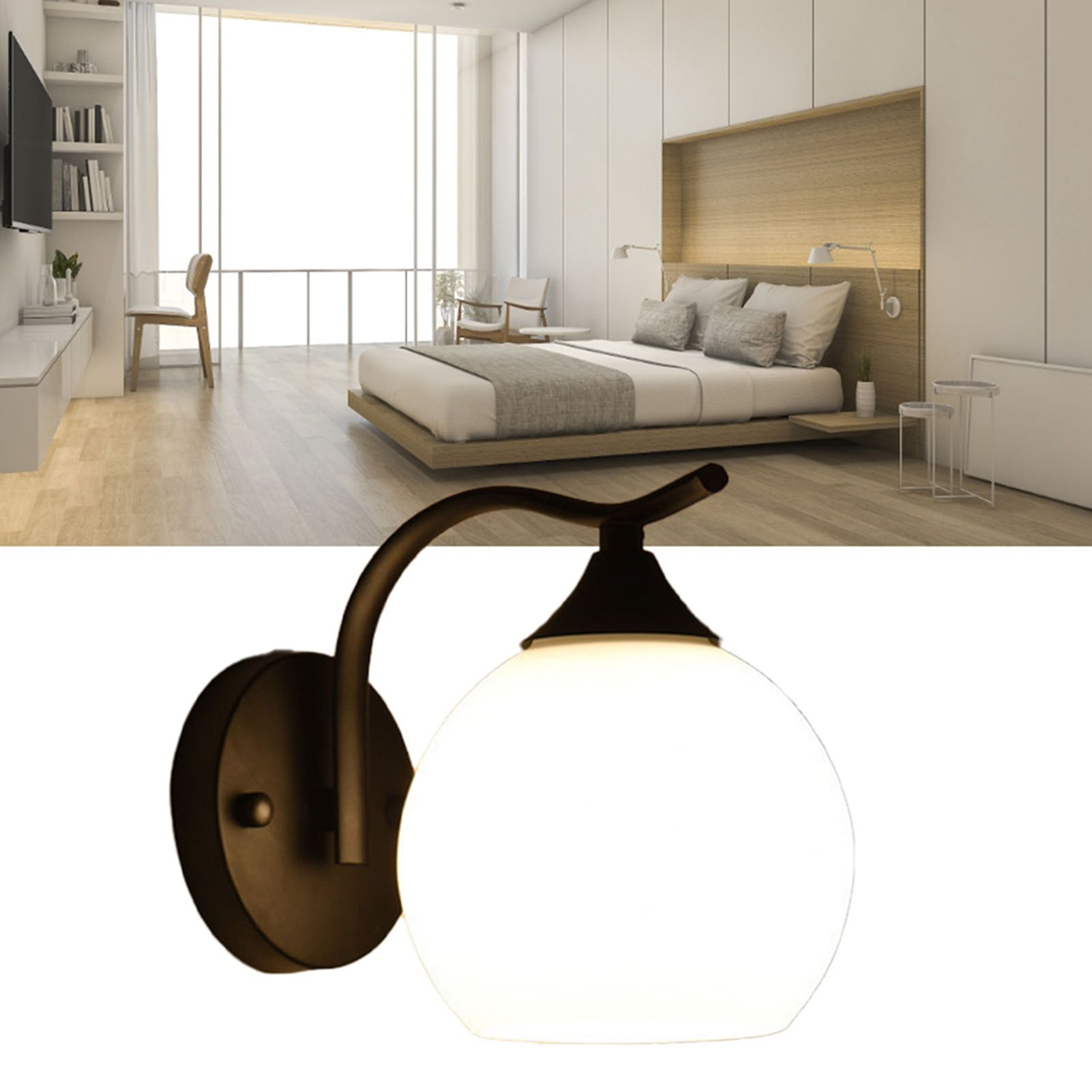 Wall Lamp Exquisite American Style Rust Resistance Wall Light for Living Room Bedroom Corridor Without Bulb Type 3