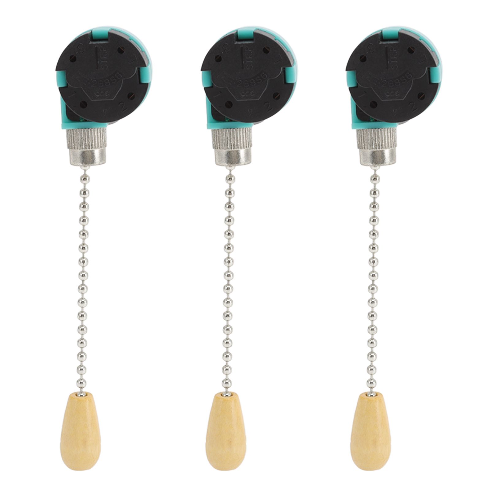 3Pcs Ceiling Light Pull Chain Switch 3 Speed 4 Wire Ceiling Fan Lamp Switch for Ceiling Lamp Fan Lamp Wall Lamp Chrome 3Pcs Ceiling Light Pull Chain Switch 3 Speed 4 Wire Ceiling Fan Lamp Switch for Ceiling Lamp Fan Lamp Wall Lamp Chrome
