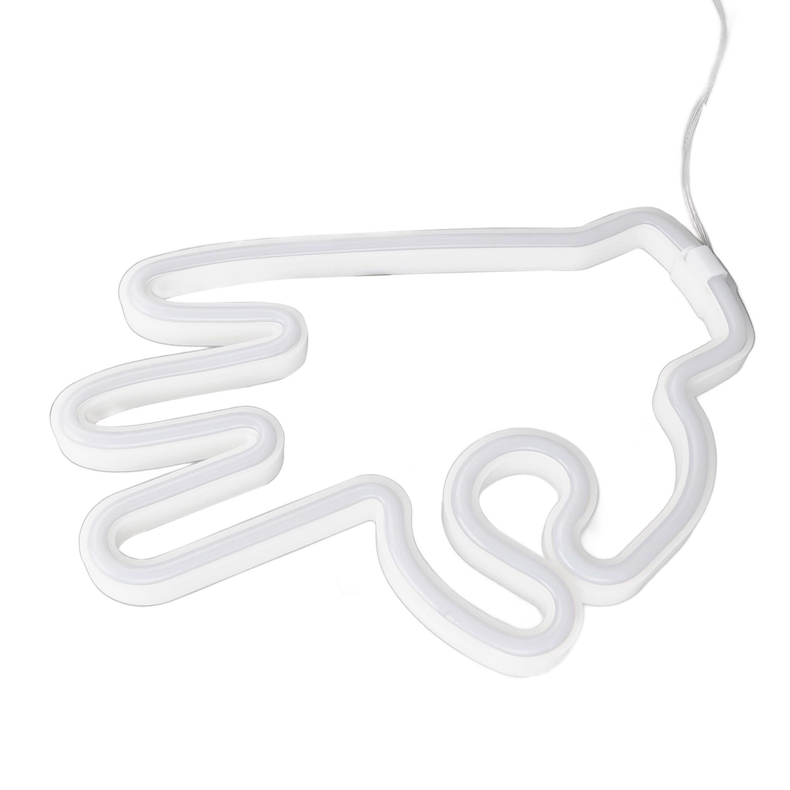 Hand Finger Neon Light OK Shaped LED Neon Sign Battery USB and Battery Powered Wall Decor Light for Home Bedroom