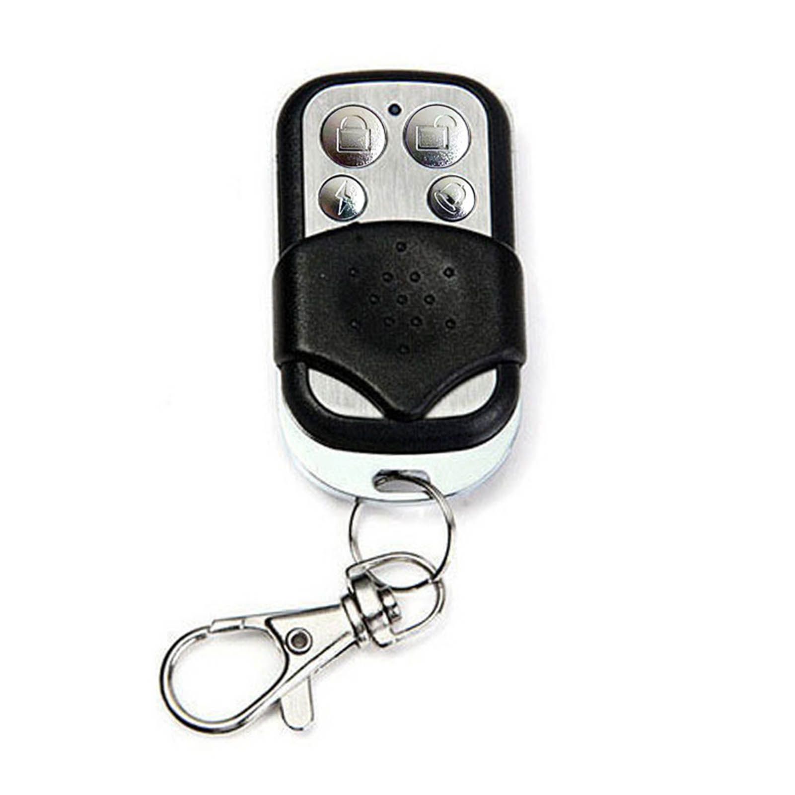 433MHz Wireless Remote Control Switch Cloning Key Fob Doorbells With Keychain for Home Garage Blue 27A 12V 4 Keys