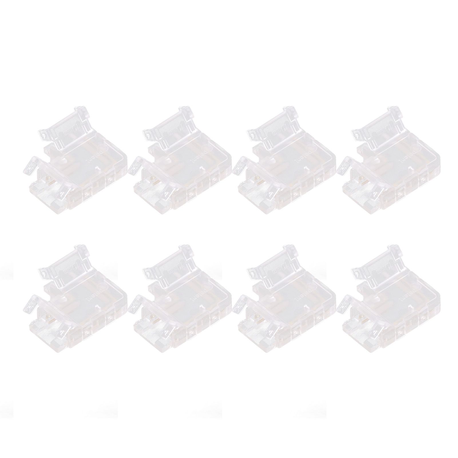 Strip Light Connector 2 Pin Solderless L Shape Seamless Terminal Extension Corner Connector for 10mm COB LED Light 8pcs