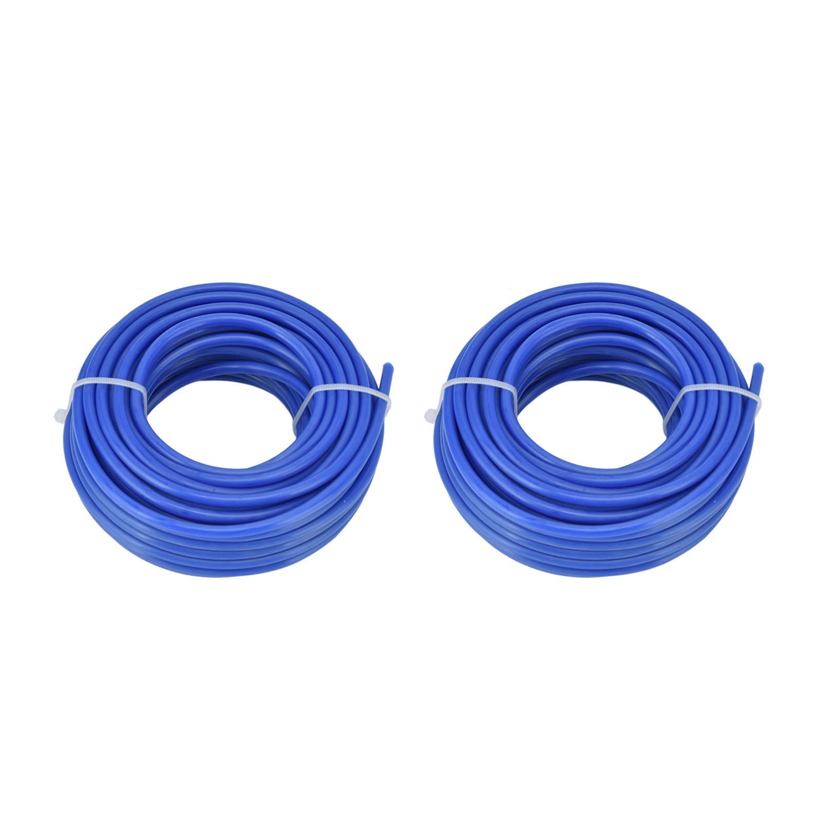 2PCS 4mm String Trimmer Line Nylon Round Trimmer Line Blue Lawn Mower Accessories for Husqvarna 10m / 32.8ft