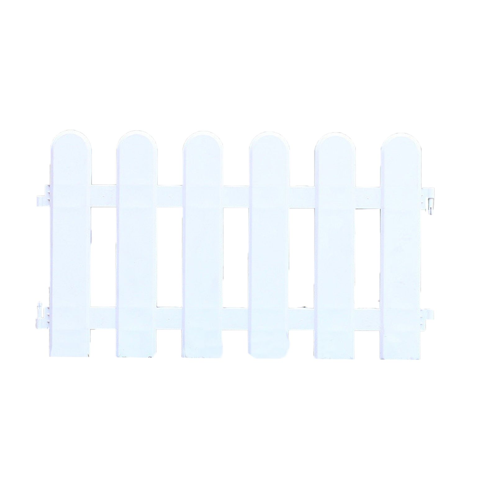 White Edgings Garden Picket Fence Ornamental Grass Lawn Flowerbeds Plant Borders for Indoor and Outdoor Villas 50×30cm / 19.7x11.8in