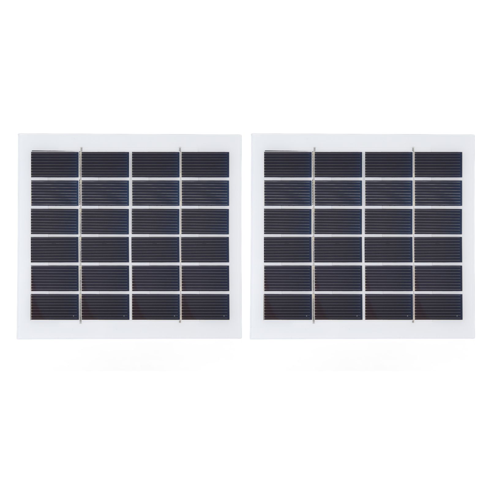2 Pcs Portable Solar Panel 2W 6V Mini Solar Cells High Conversion Efficiency for Household Lighting System
