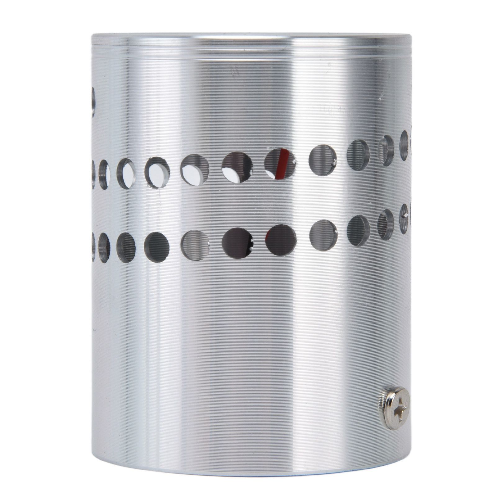 LED Aluminum Spiral Hole Wall Light Corrosion Resistance 3W Dimmable Spiral Lamp for Porch Living RoomRed