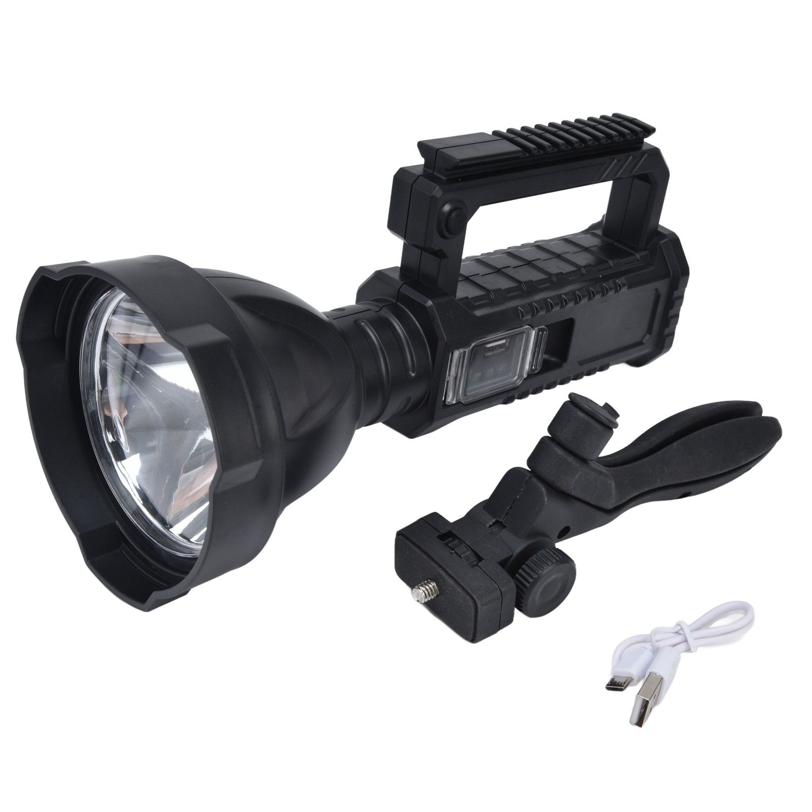 P50 LED Searchlight Smart Power Display Super Bright Handheld Spotlights for Camping Hiking