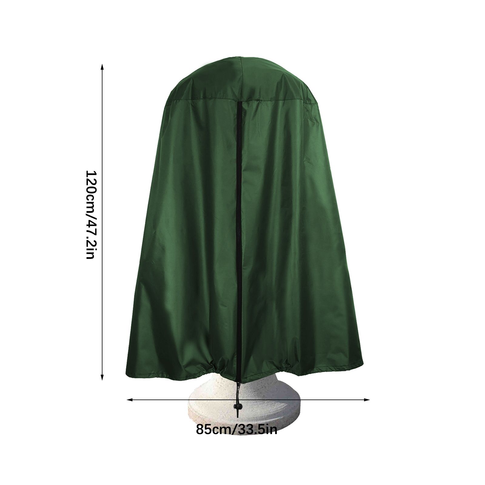 Garden Fountain Statue Protective Cover Silver Coated Oxford Cloth Waterproof Windproof Fountain Protector