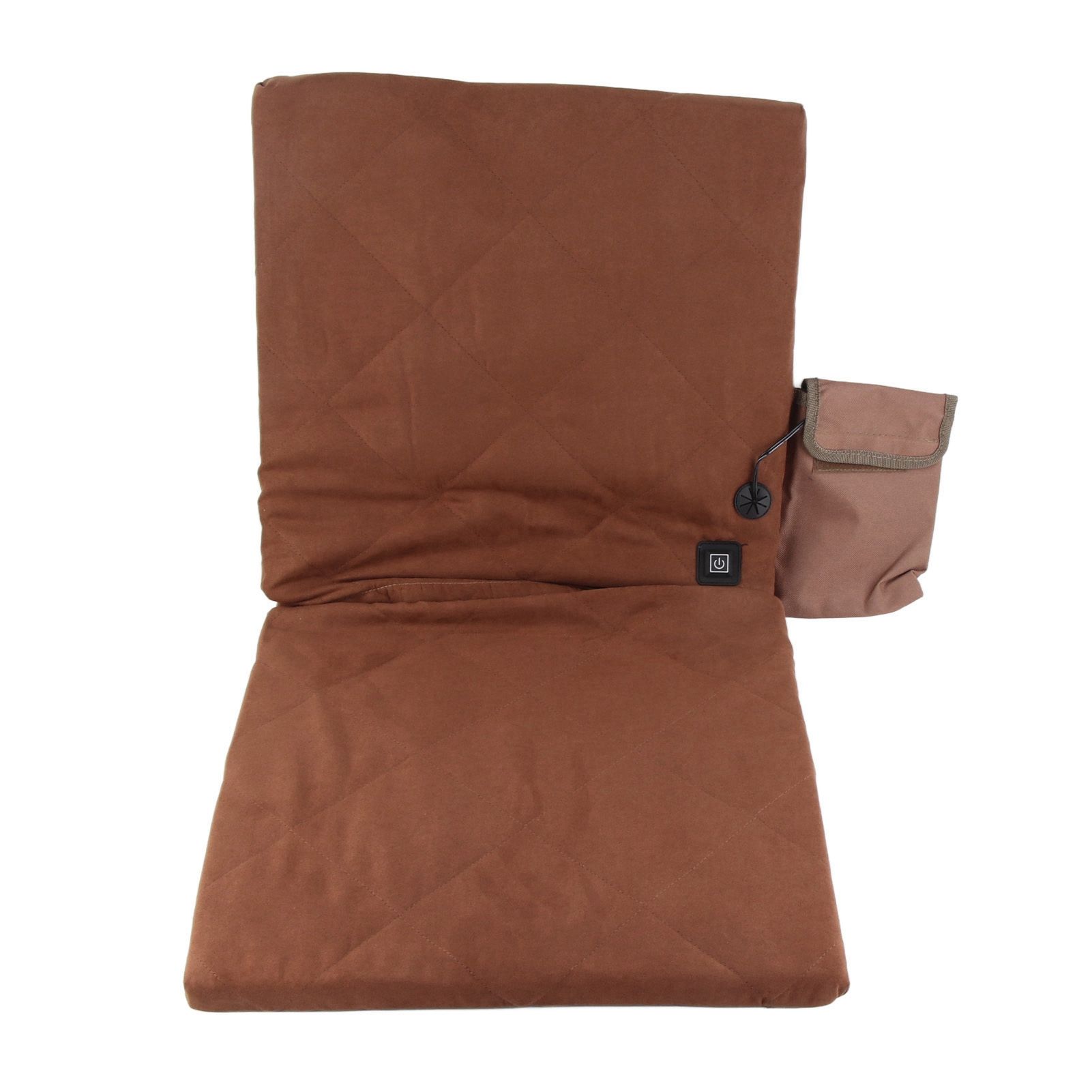 Electric Heating Seat Cushion Foldable Stadium Seats Heated Cover Pads with Backrest for Camping Fishing Hunting Khaki Electric Heating Seat Cushion Foldable Stadium Seats Heated Cover Pads with Backrest for Camping Fishing Hunting Khaki