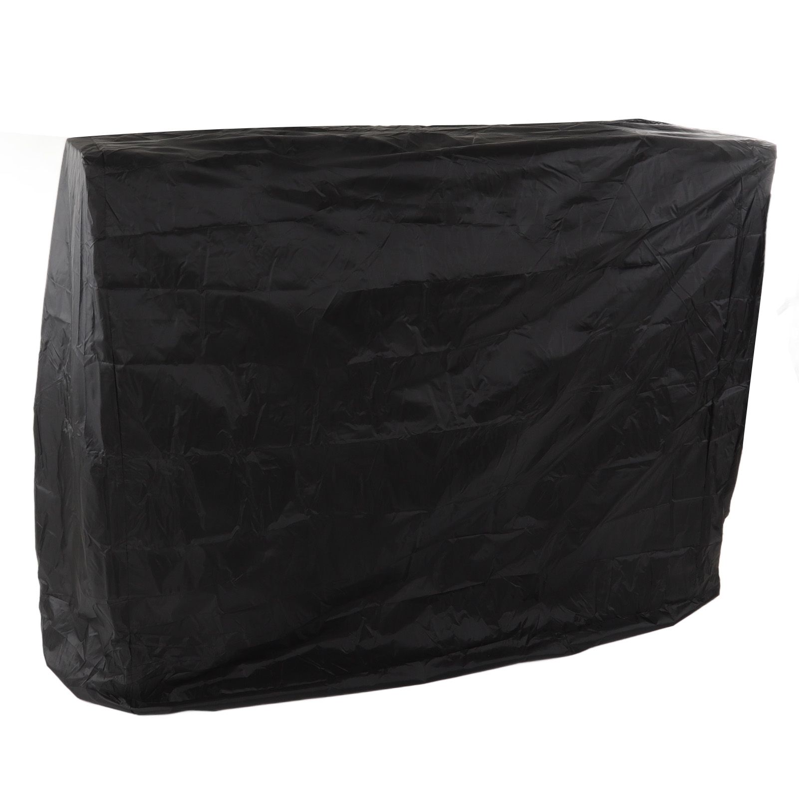 Ping Pong Table Dust Cover 190 Silver Coating Waterproof Table Tennis Cover for Outdoor Courtyard Drawstring Style 155x75x144cm / 61.0x29.5x56.7in Black
