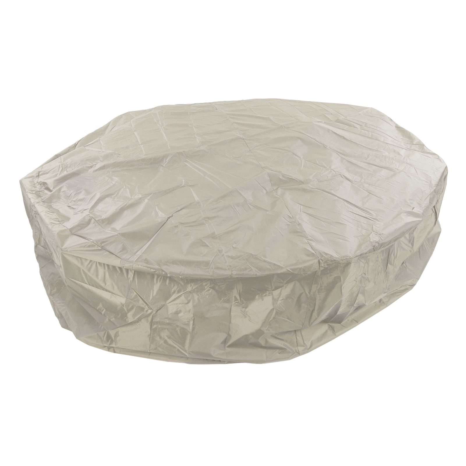 Outdoor Furniture Dust Covers Round Bathtub Cover 190 Silver Polyester Taffeta Hot Tub Waterproof Cover 210x30cm Beige