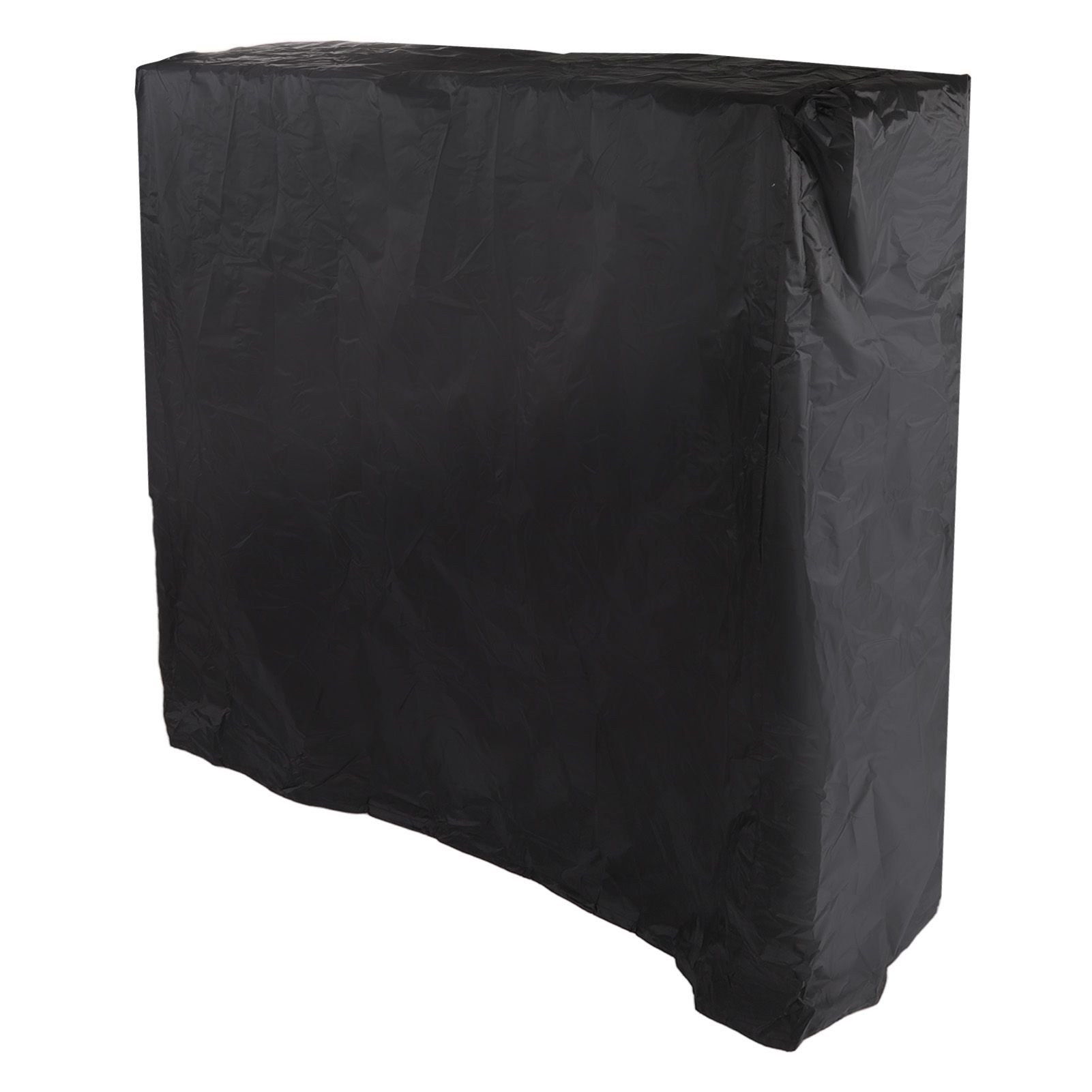 Ping Pong Table Cover Black Zippered 210 Silver Coated Waterproof Dustproof Tennis Table Cover for Patio 155x75x150cm