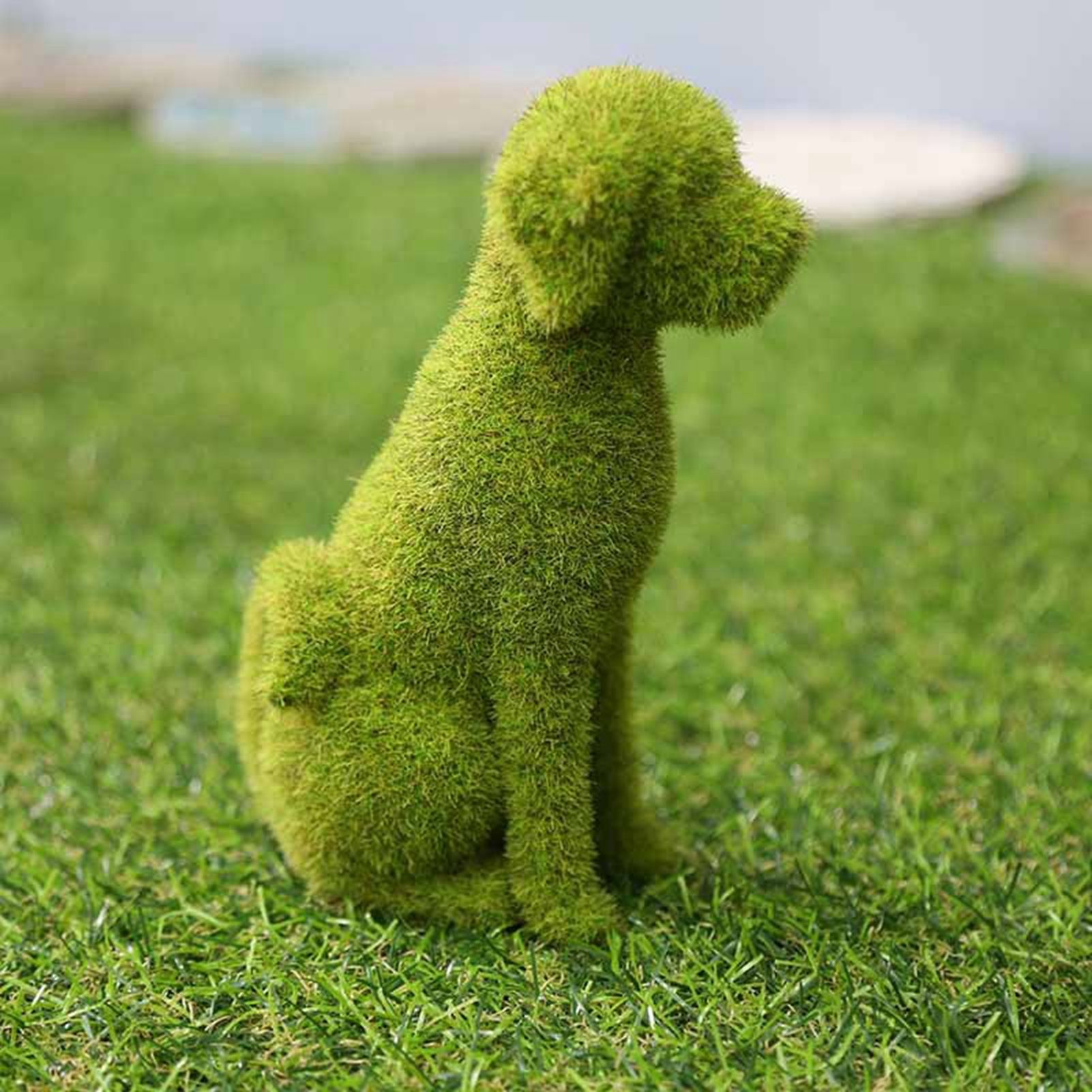 Flocked Animal Statue European Style Handcrafted Resin Simulation Moss Flocked Figurine for Garden Type A Flocked Animal Statue European Style Handcrafted Resin Simulation Moss Flocked Figurine for Garden Type A