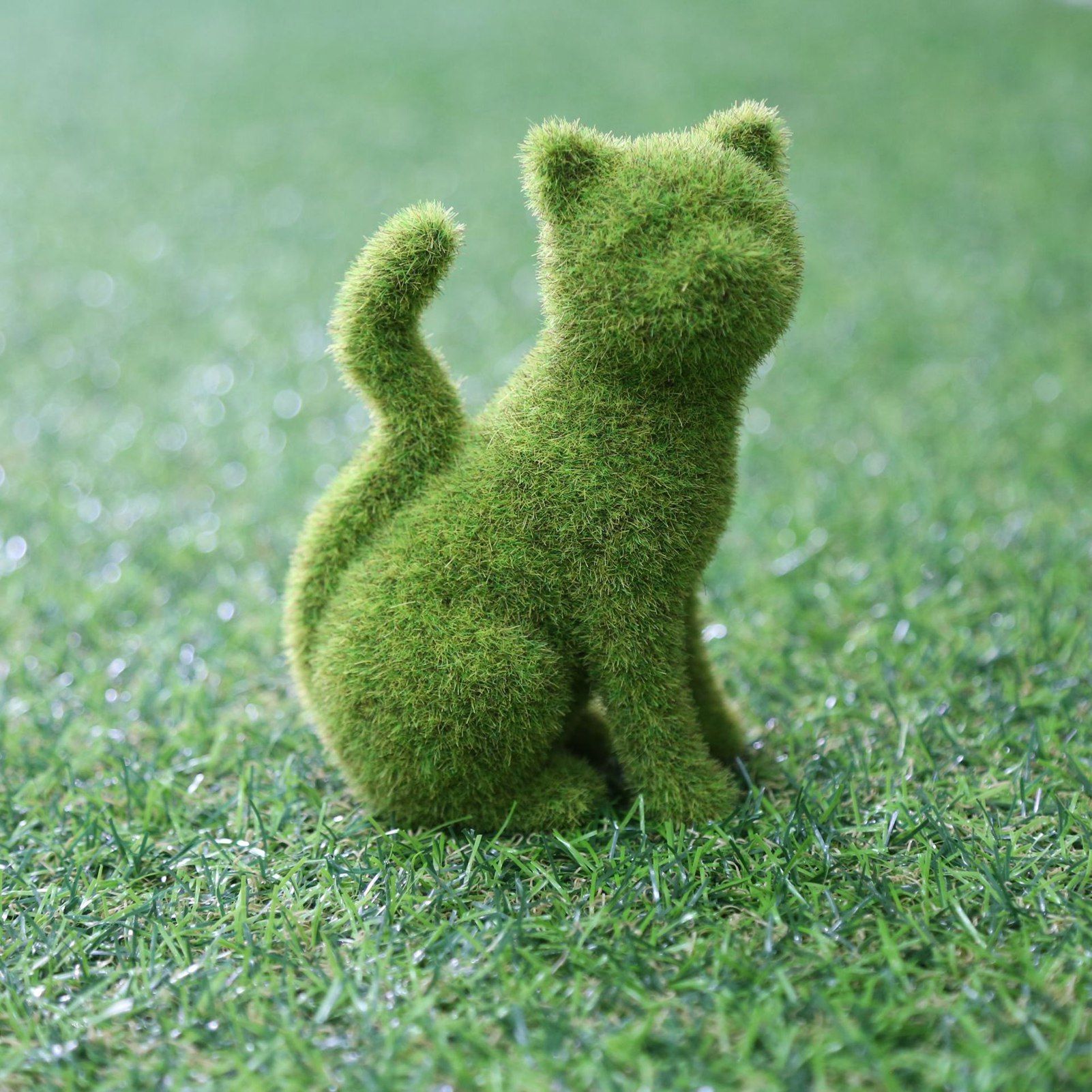 Flocked Animal Statue European Style Handcrafted Resin Simulation Moss Flocked Figurine for Garden Type B Flocked Animal Statue European Style Handcrafted Resin Simulation Moss Flocked Figurine for Garden Type B
