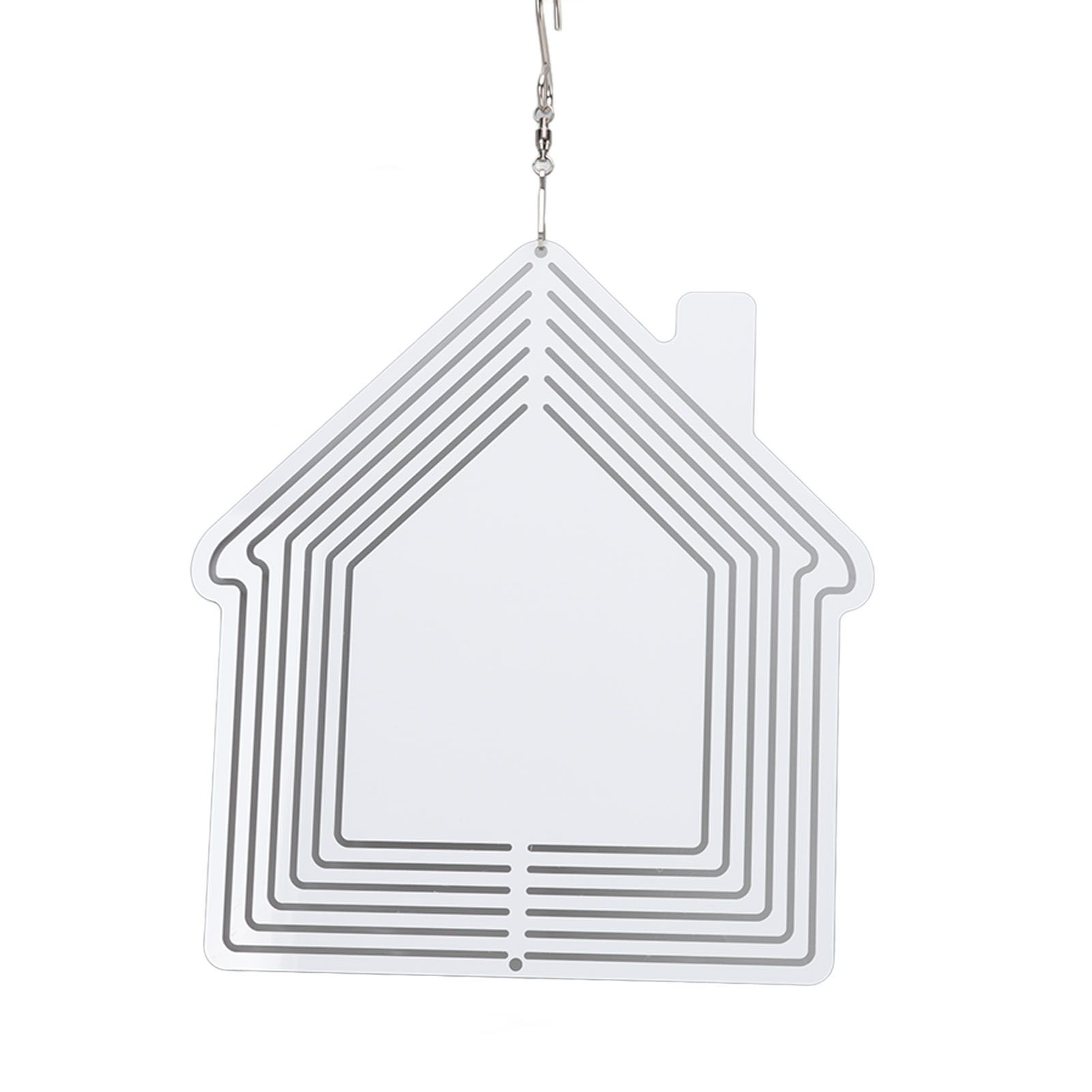 DIY Sublimation Metal Wind Spinner Hanging Blank Wind Chimes Garden Decorative Ornaments House 200x182x1mm