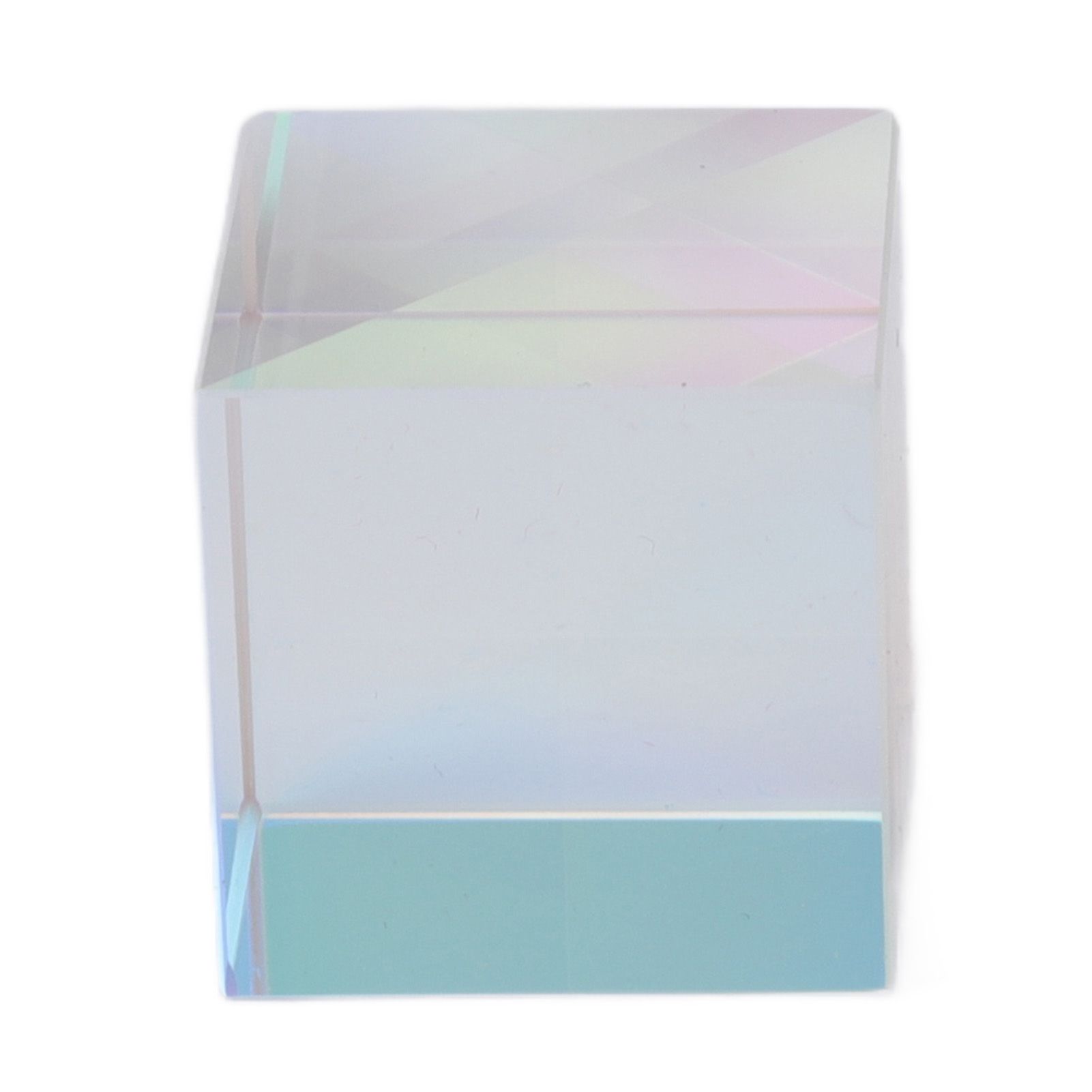 Prism Cube Optical Glass RGB Dispersion Color Cube Sun Catcher X Cube Prism Birthday Gift 15x15x15mm/0.6x0.6x0.6in