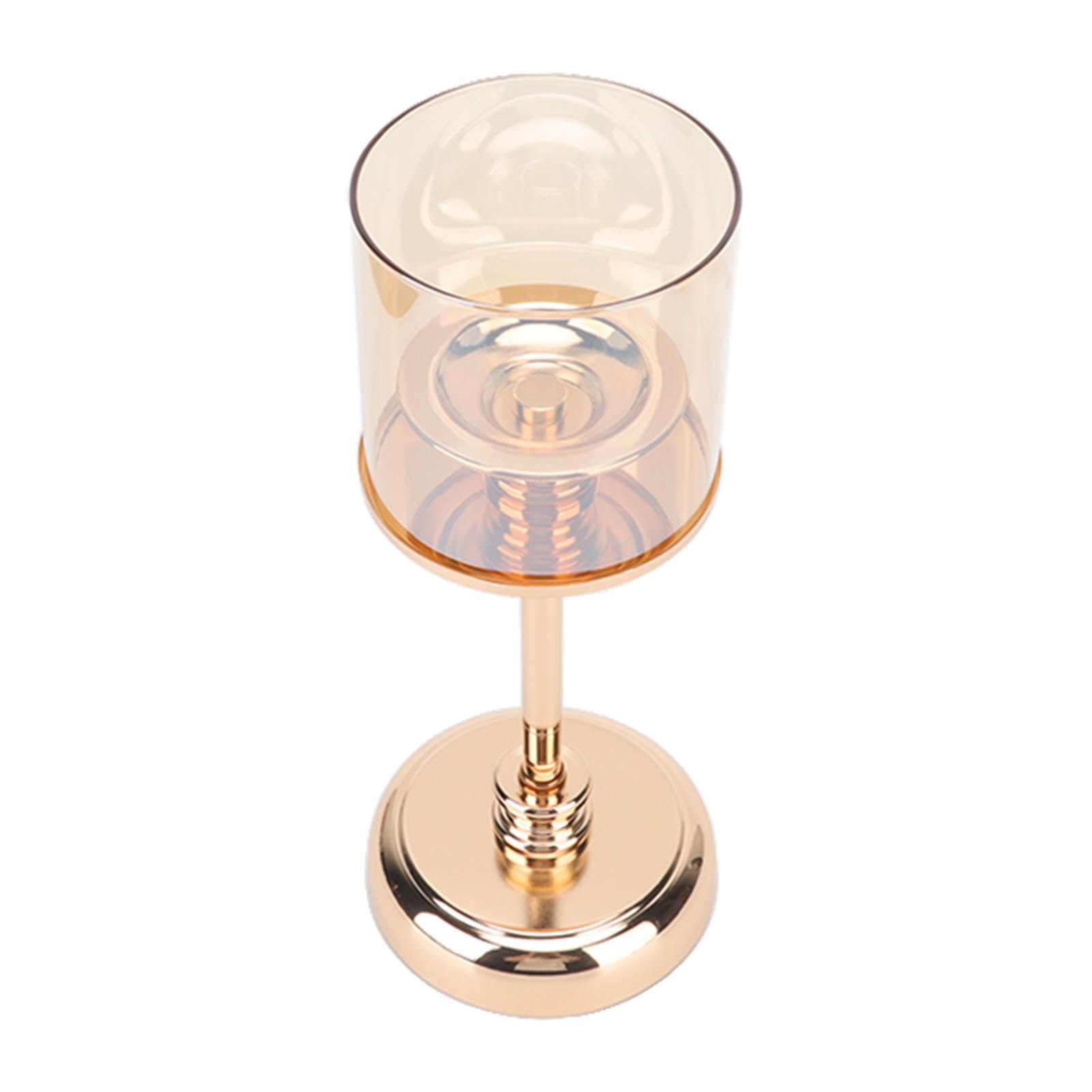 Light Luxury French Candlestick Ornament Table Candle Holder Romantic Candlelight Dinner Decorative Props Champagne Gold