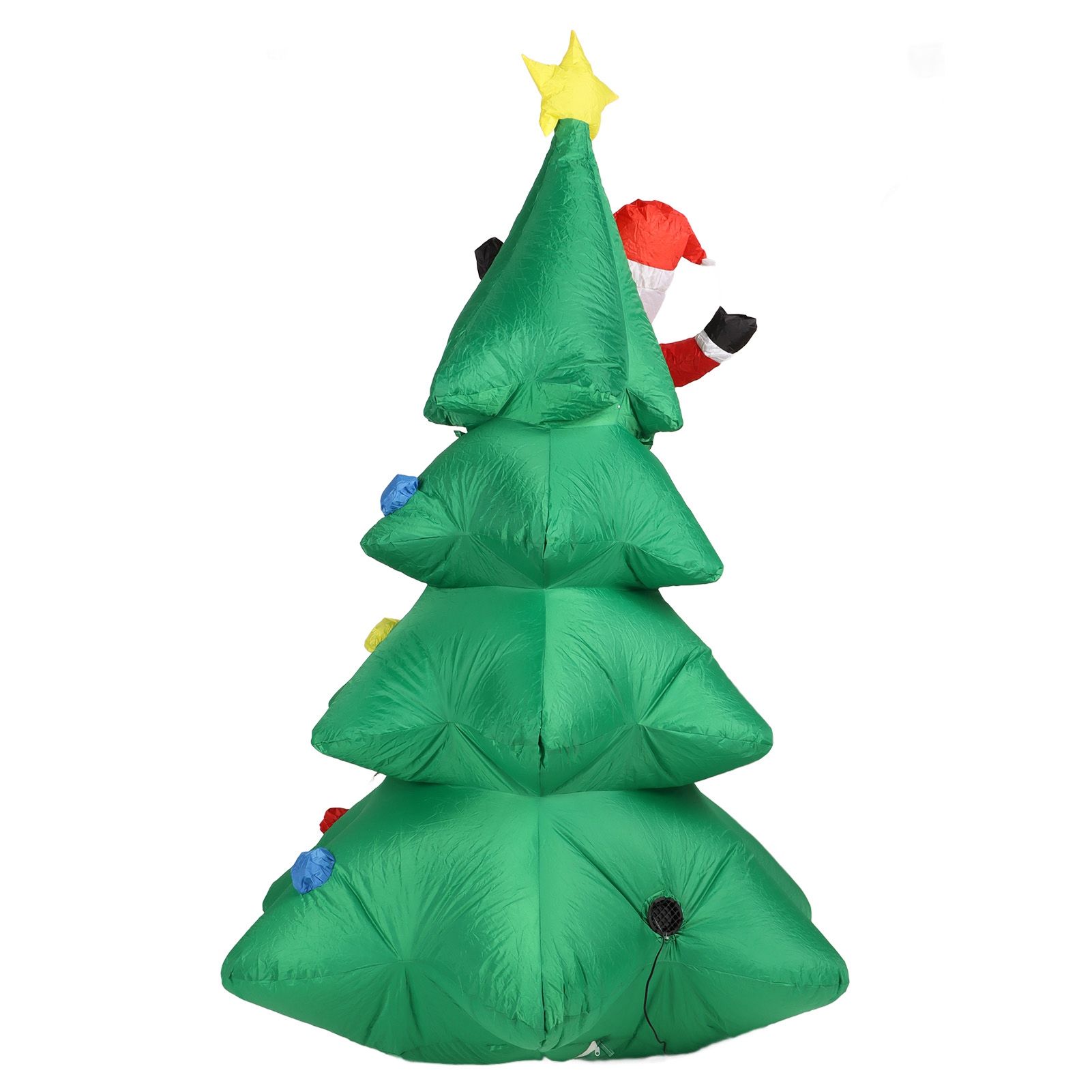 Dog Bite Old Man%27s Christmas Tree LED Growing Inflatable Christmas Tree for Outdoor Grden Yard AU 100‑240V