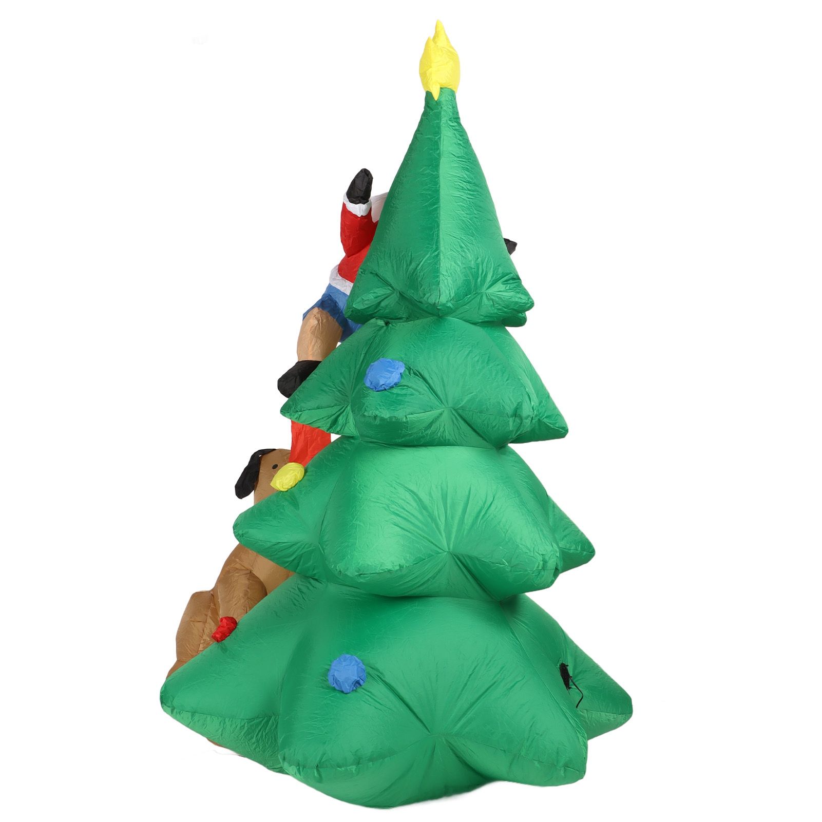 Dog Bite Old Man%27s Christmas Tree LED Growing Inflatable Christmas Tree for Outdoor Grden Yard AU 100‑240V