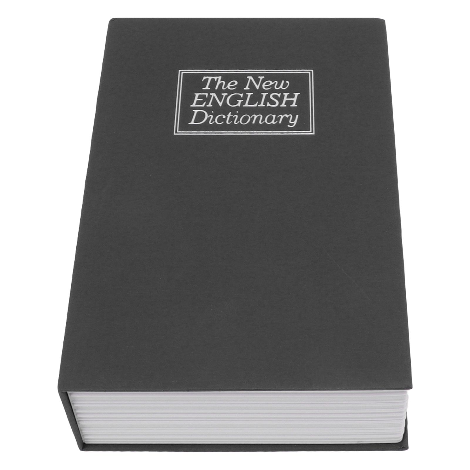Book Safe Simulation Book Safe Box Portable Money Storing Box with Lock Key for Birthday Gift Black