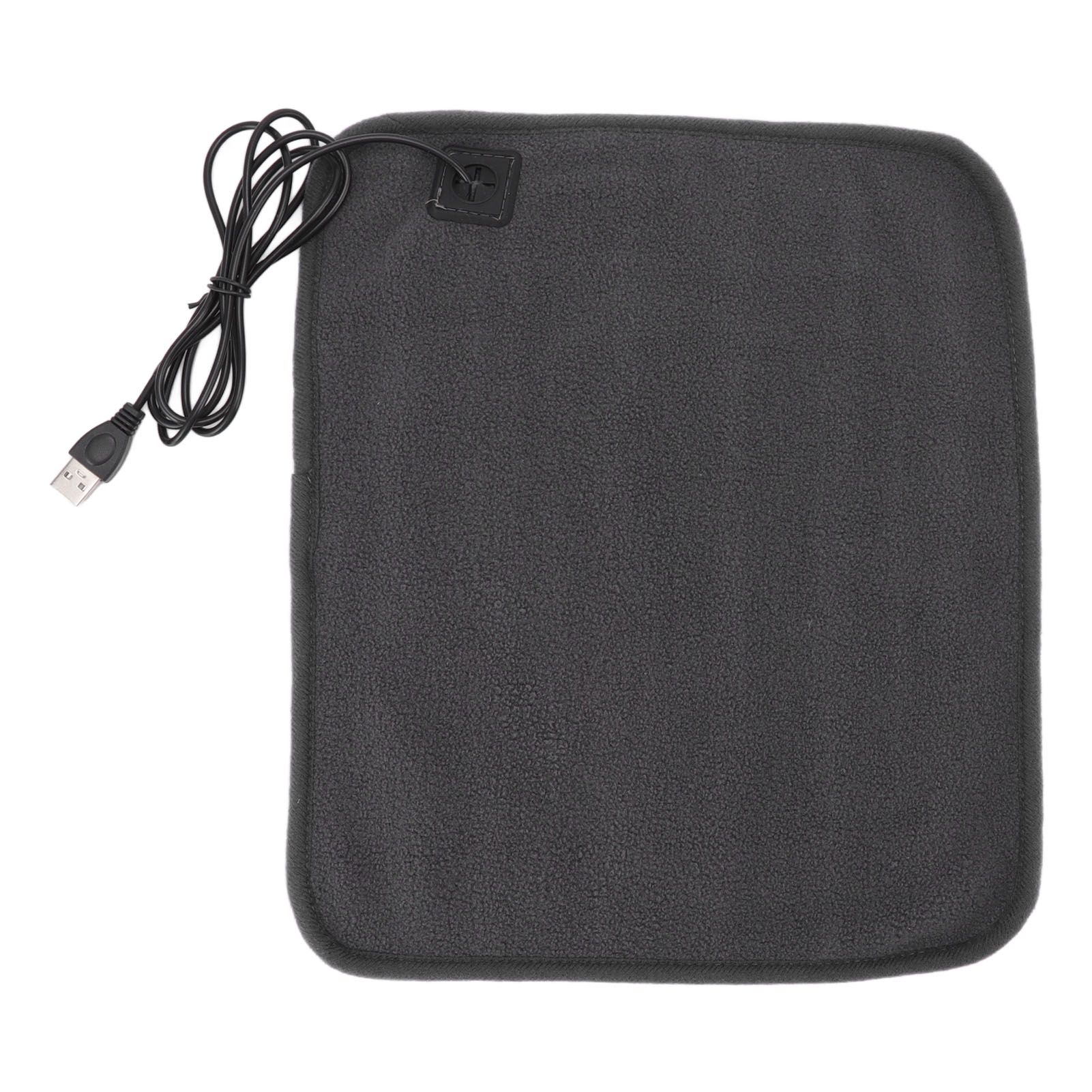 Portable USB Heating Pad Shoulder Neck Leg Waist Heating Pads with Multi Level Temperature Adjustment Timing Dark Gray