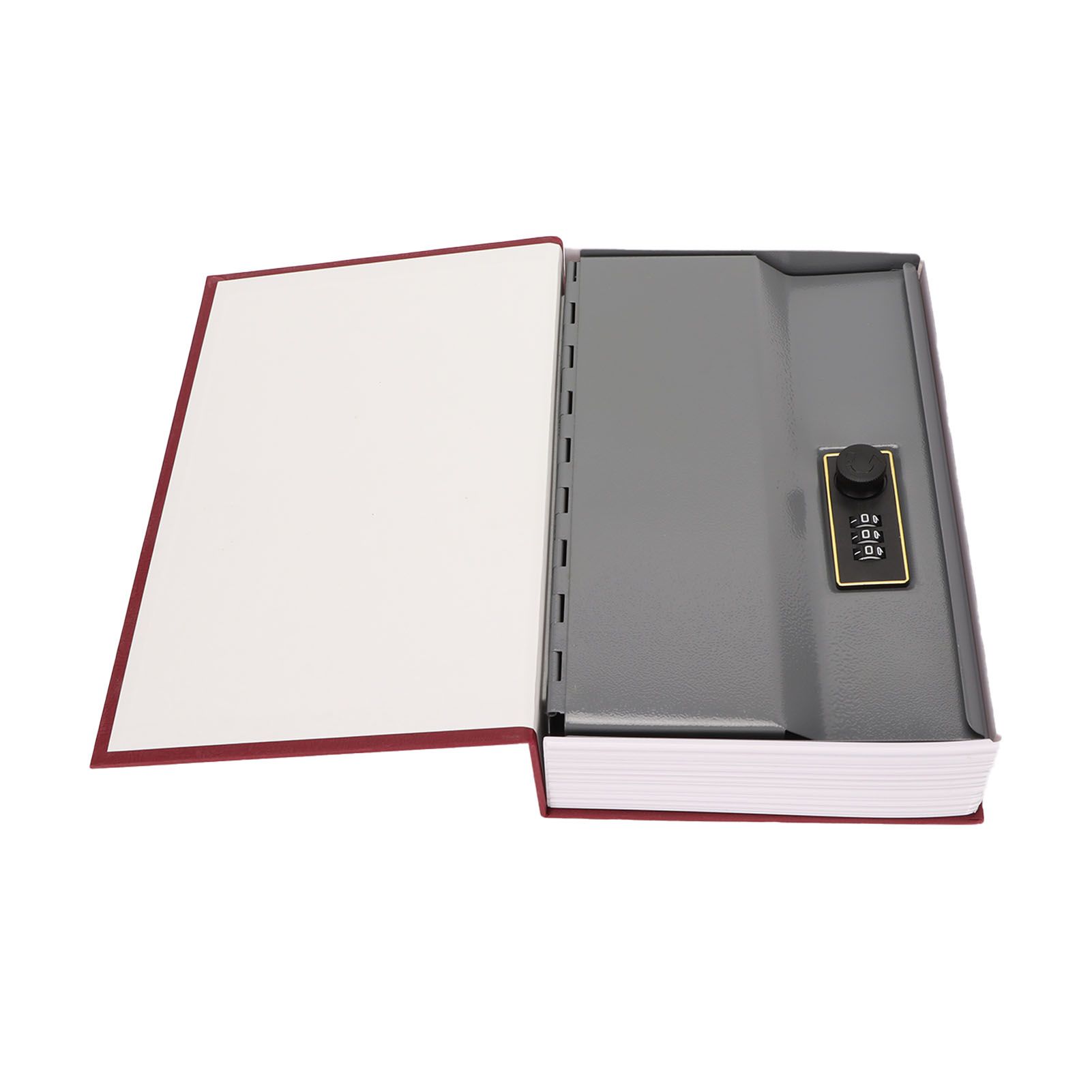 Book Safe Small Diversion Book Safe Storage Lock Box Money Coins Cards Hiding Box with Combination Lock Red